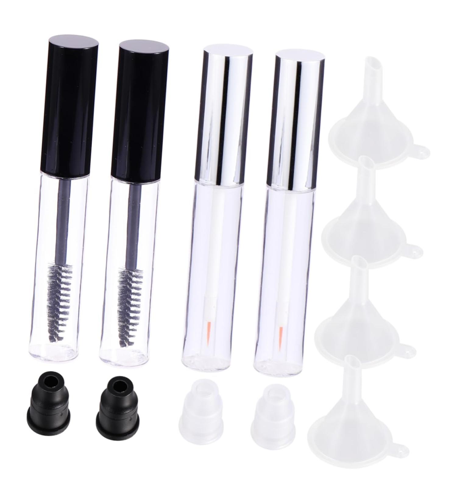 PLAFOPE 12pcs Empty Mascara Tube with Eyelash Wand Mascara Wand Tube Empty Mascara Tube and Wand Funnel - Buy Online on SooperMarket.com