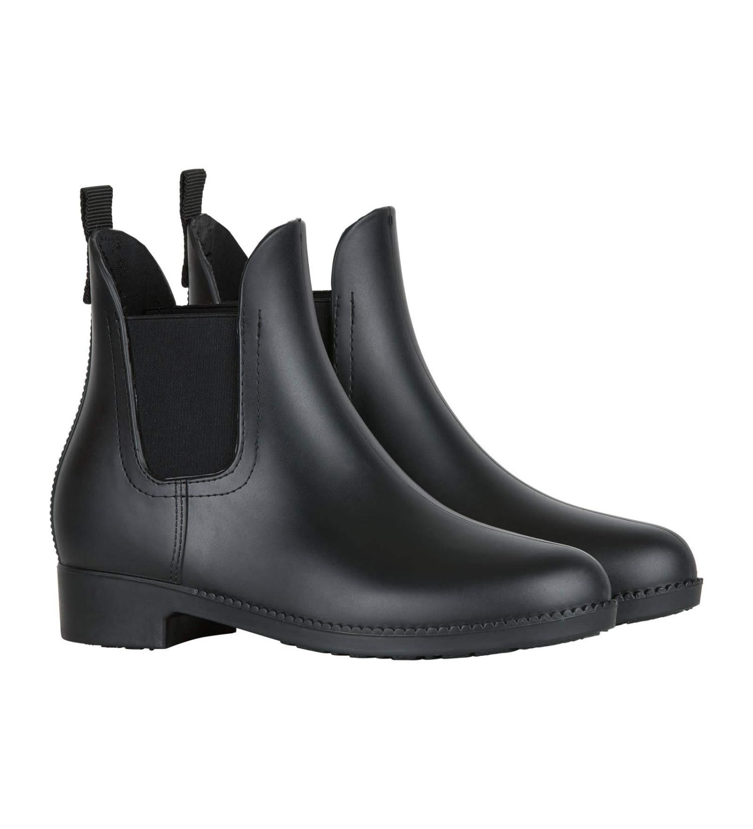 Horze Bonn Kids Rubber Paddock Boots Black EU 34 - Durable & Comfortable Riding Boots for Young Riders - Buy Online on SooperMarket.com
