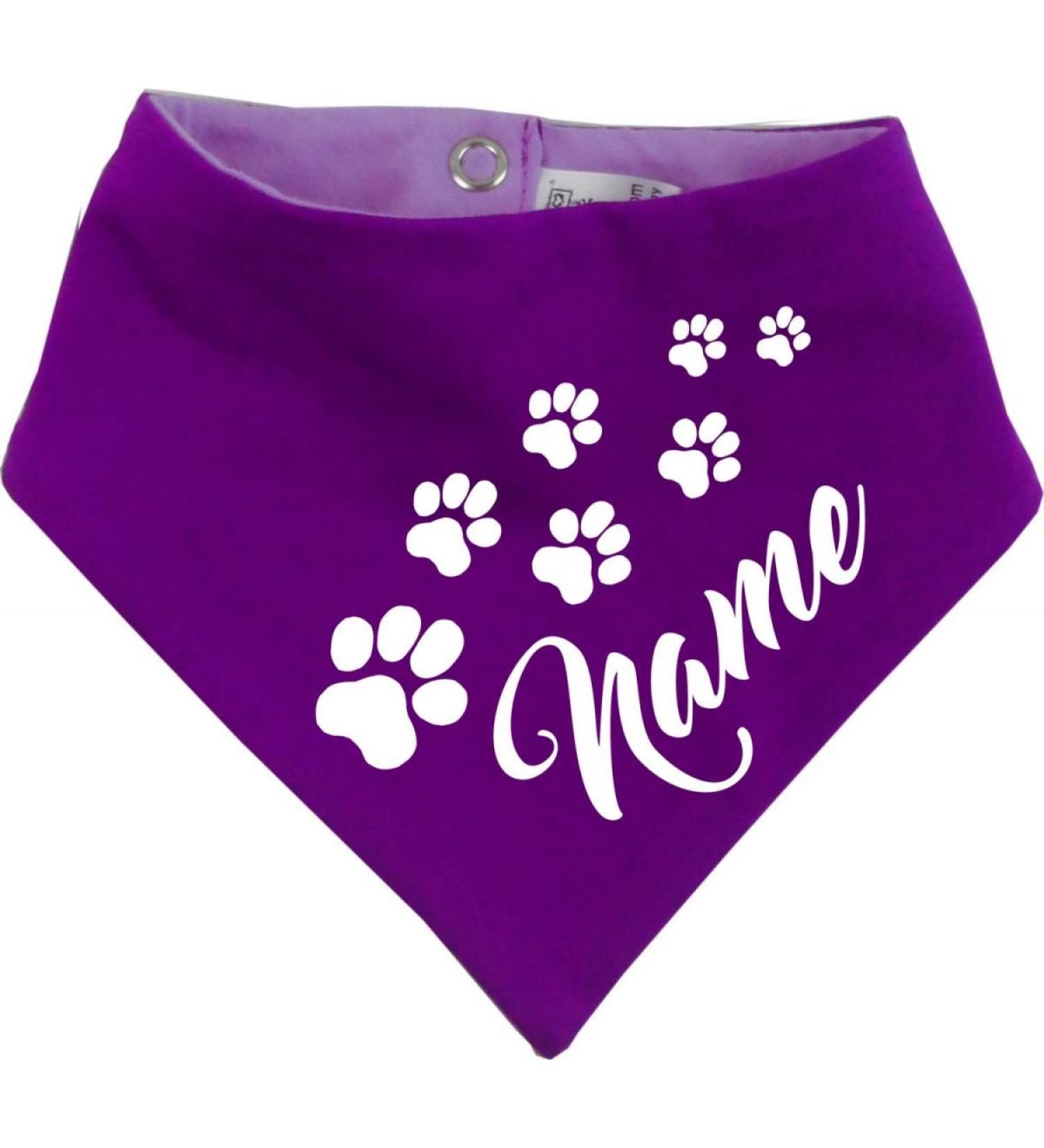 Customizable Both-Sided Multicolor Dog Turning Cloth - Purple Plum - Neck Size Gr.3 (36-44 cm) | Ideal for Pets - Buy Online on SooperMarket.com