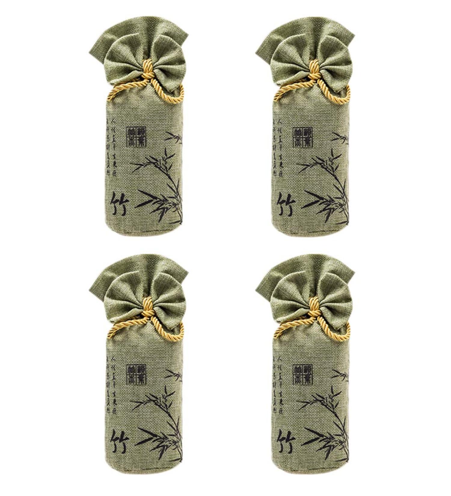 Bamboo Coal Air Purification Bags - Activated Carbon Smell Absorbers & Moisture Eliminators (4 Pack 250g) for Home & Car - Eco-Friendly Fresheners - Buy Online on SooperMarket.com
