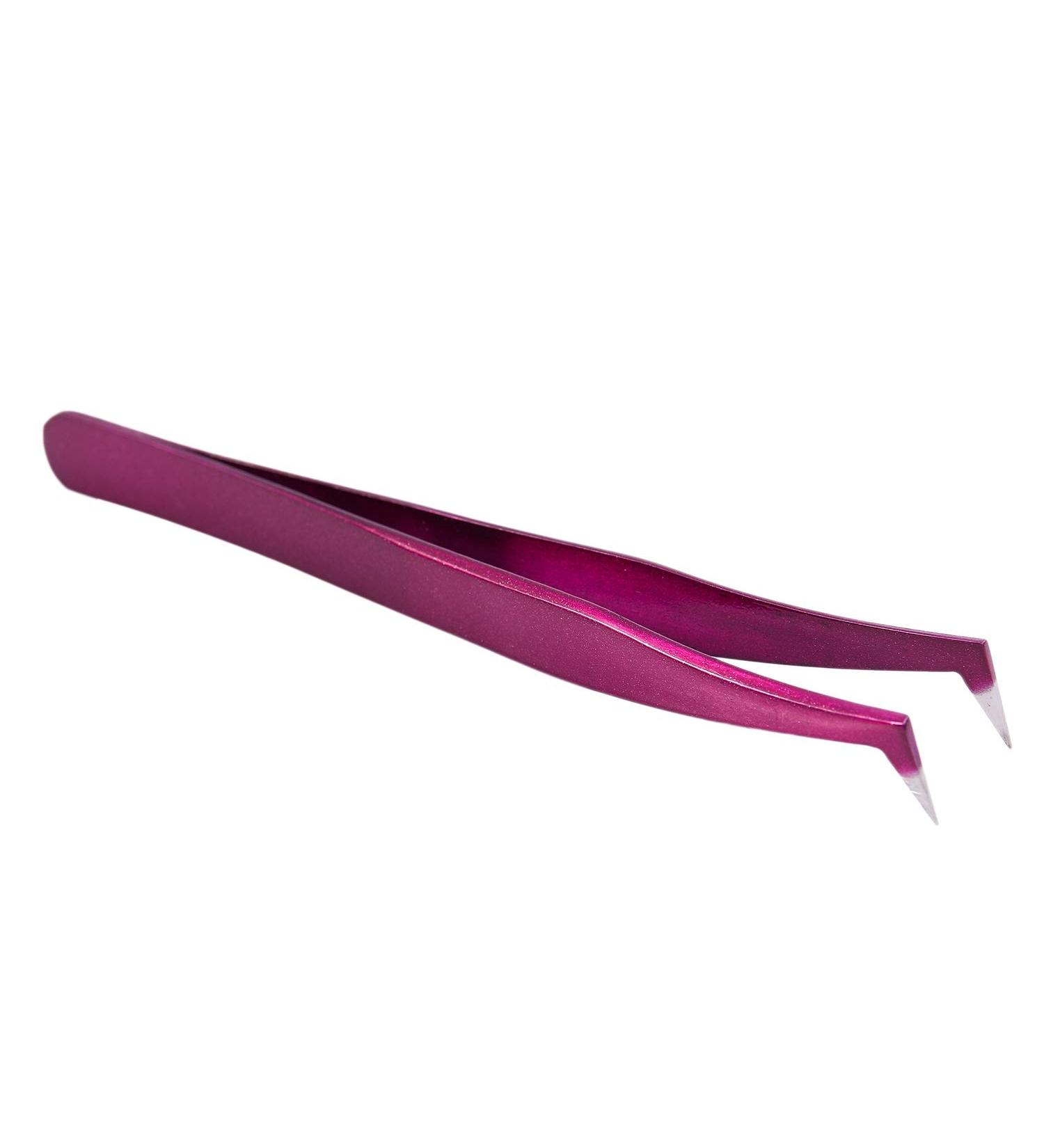 FYOBOT Pro Beauty Precise Straight Curved Eyebrow Eyelashes Extension Tweezers - Buy Online on SooperMarket.com