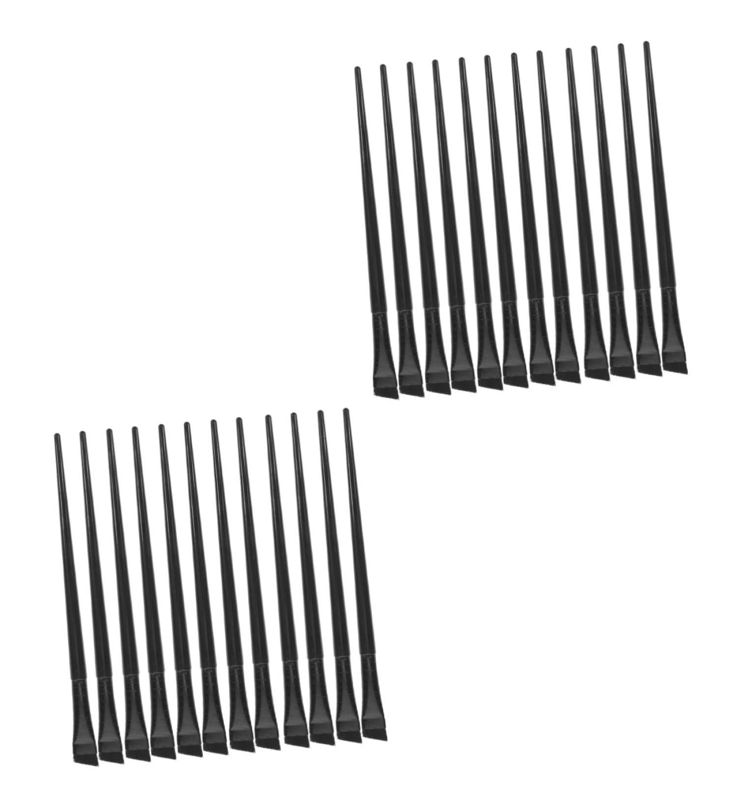 Healeved 24 Pcs Eyeliner Brush Eye Shadow Brush Cosmetic Brush Eyeshadow Eye Makeup Brush Black  - Buy Online on SooperMarket.com