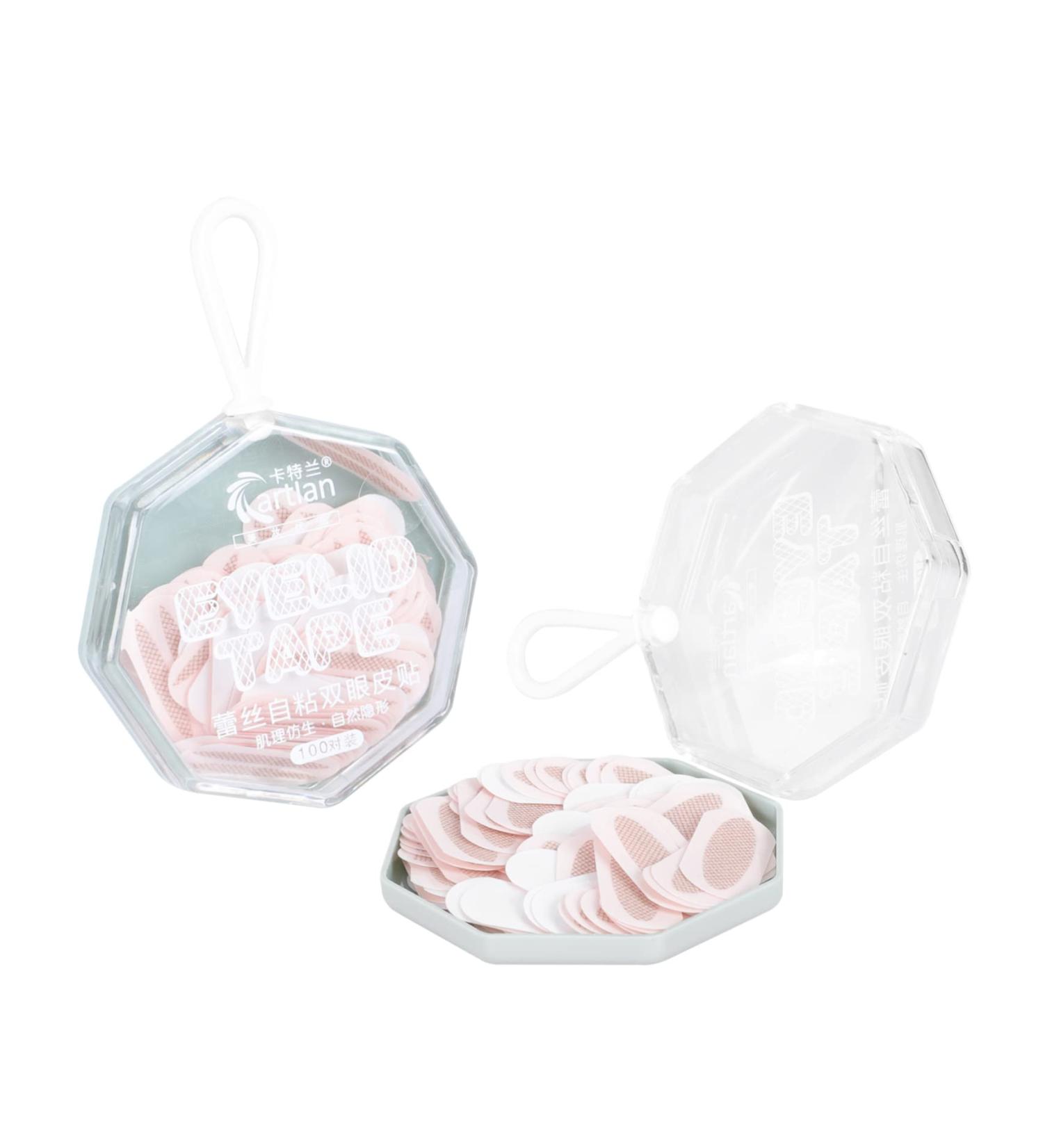 Mikinona Fiber Tools 200 Pairs Double Eyelid Sticker Double Sided Tape Female Eyelid Tapes Cosmetics No Trace Make Up Kit - Buy Online on SooperMarket.com