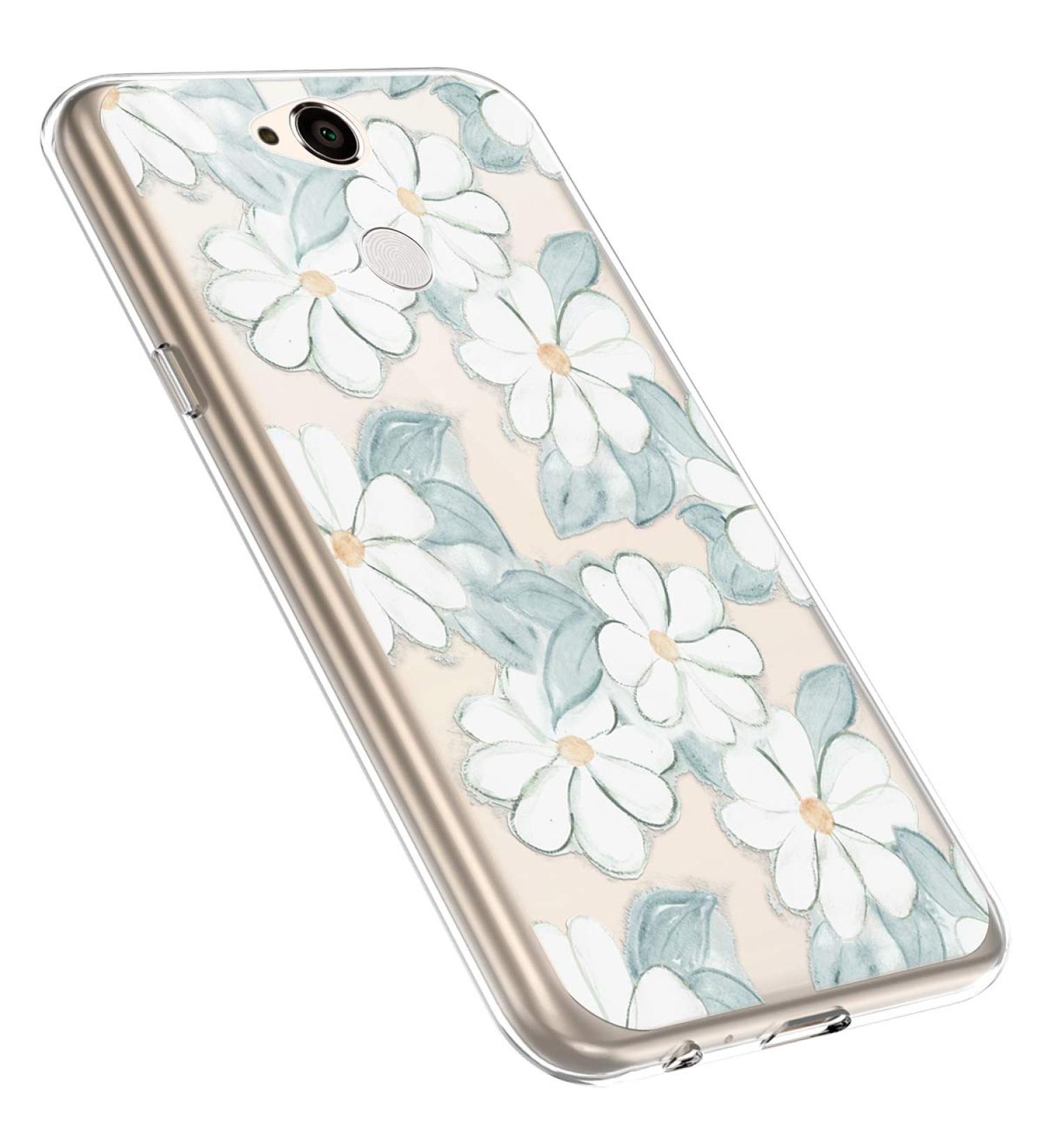 Morechioce Sony Xperia XA2 Case - Ultra Thin Transparent Silicone Cover Clear Crystal Back Shield & Flower Design Bumper Protection - Buy Online on SooperMarket.com