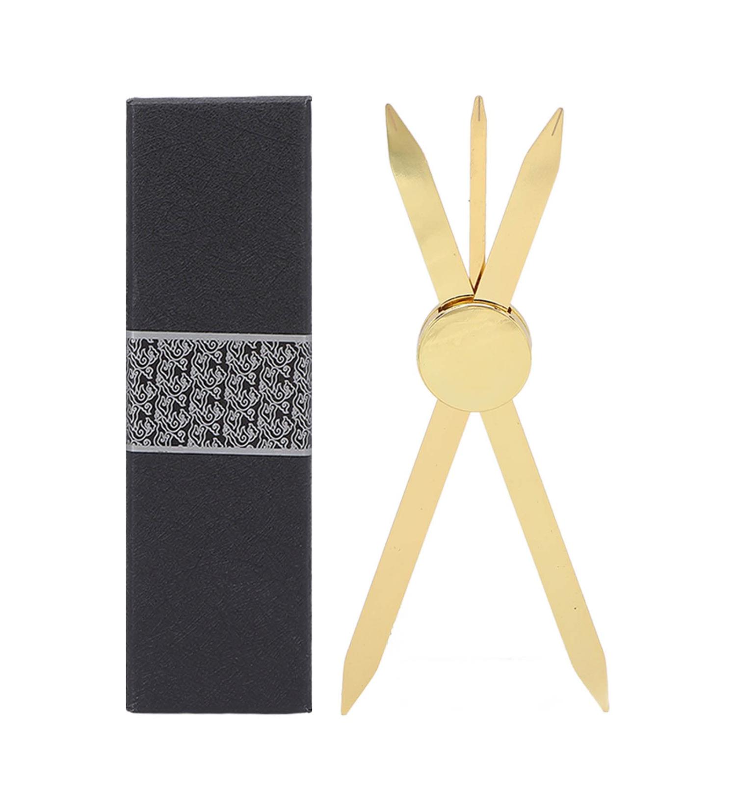 Compass Eyebrow Ruler Stainless Steel Material Gold Eyebrow Stencil Ruler Adjustable Accurate Positioning Compass Design Brow Measuring Tool - Buy Online on SooperMarket.com