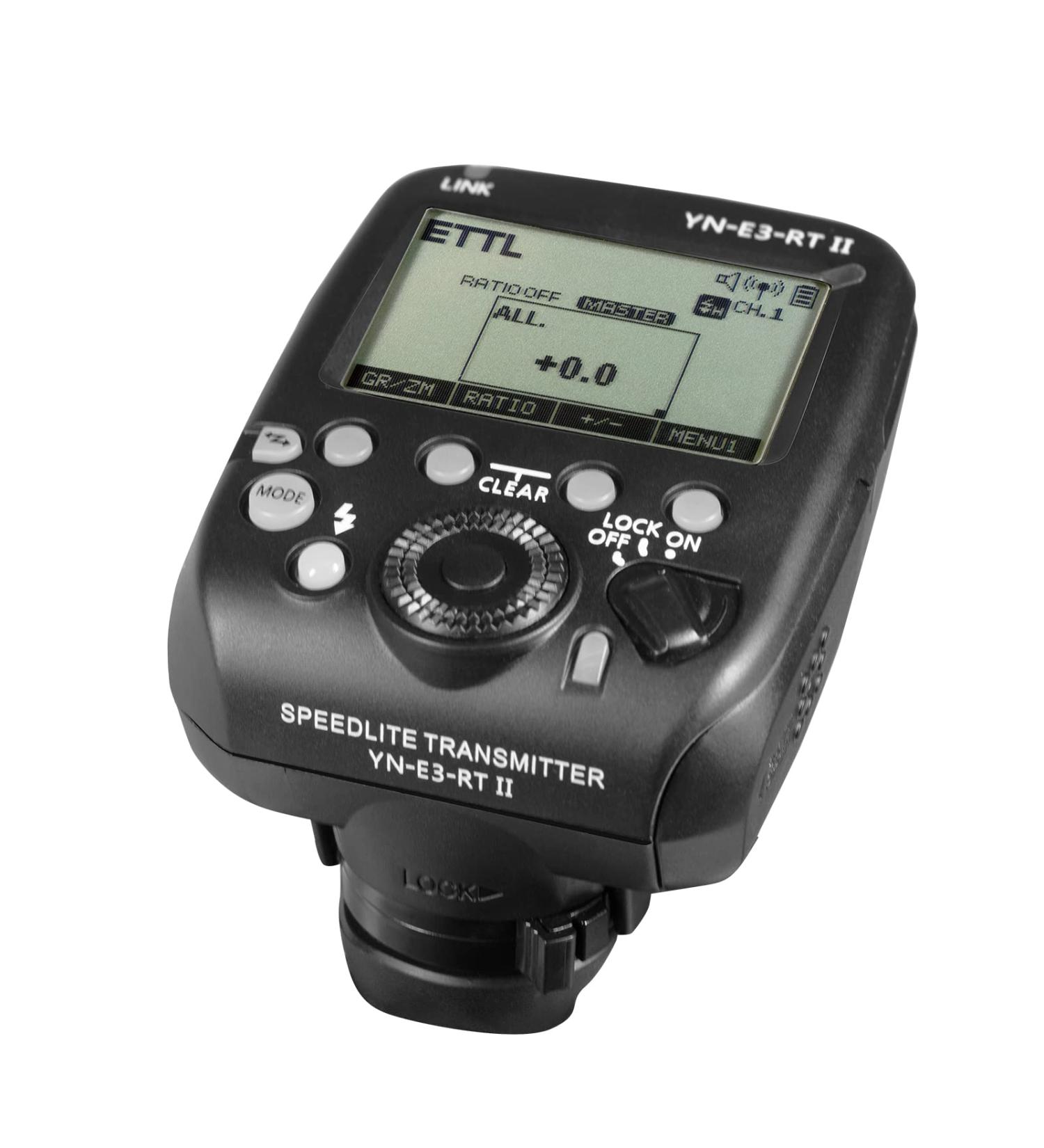 YONGNUO YN-E3-RT II Wireless Transmitter for Canon ST-E3-RT & 600EX-RT(II) - TTL Flash Trigger for YN968EX-RT, YN600EX-RT(II), YN686EX-RT, YNE3-RX - Buy Online on SooperMarket.com