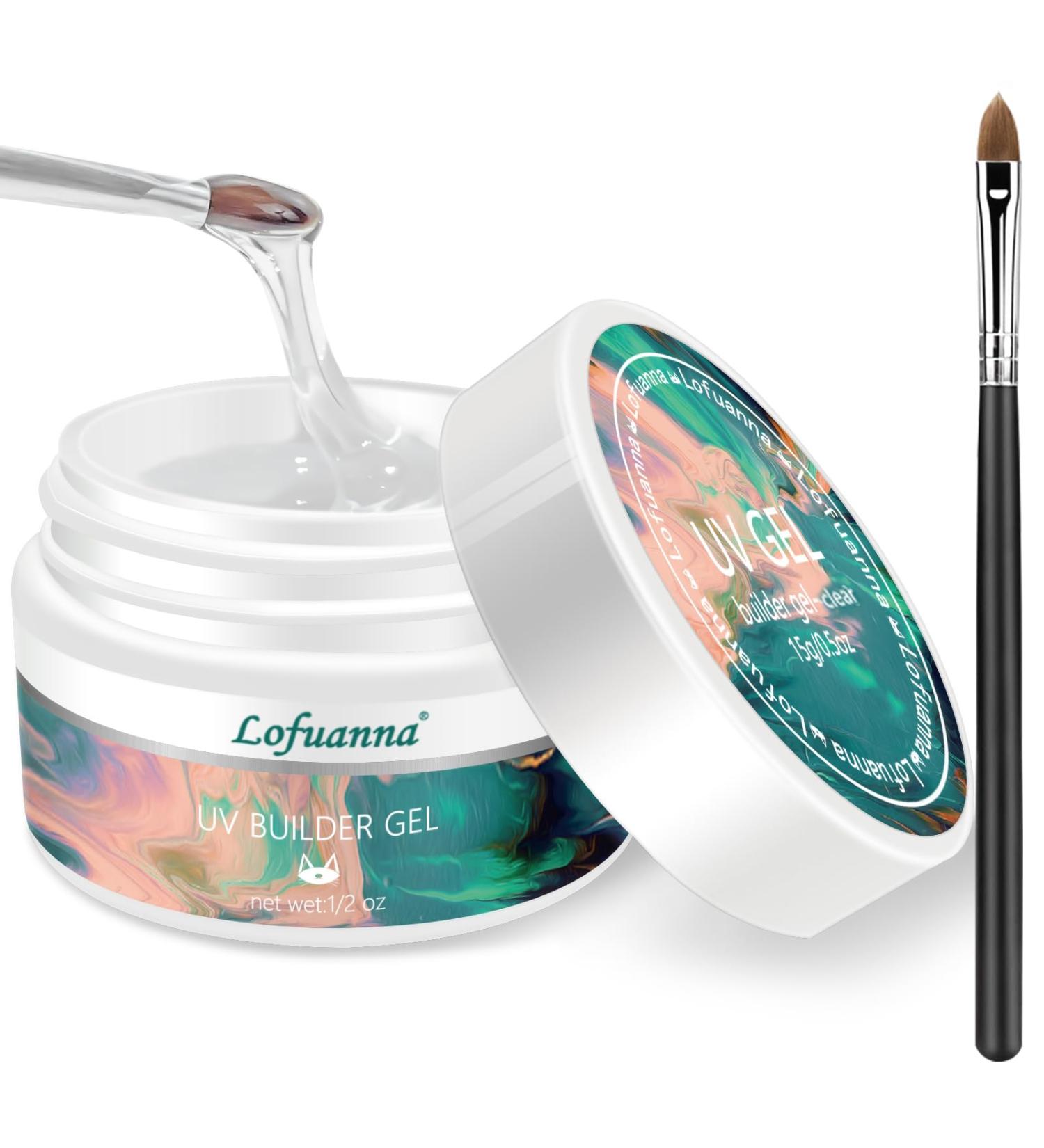 Lofuanna 15g Clear Builder Nail Gel | High Self-Leveling & Strengthening | Nail Extension Gel (1Pcs) - Buy Online on SooperMarket.com