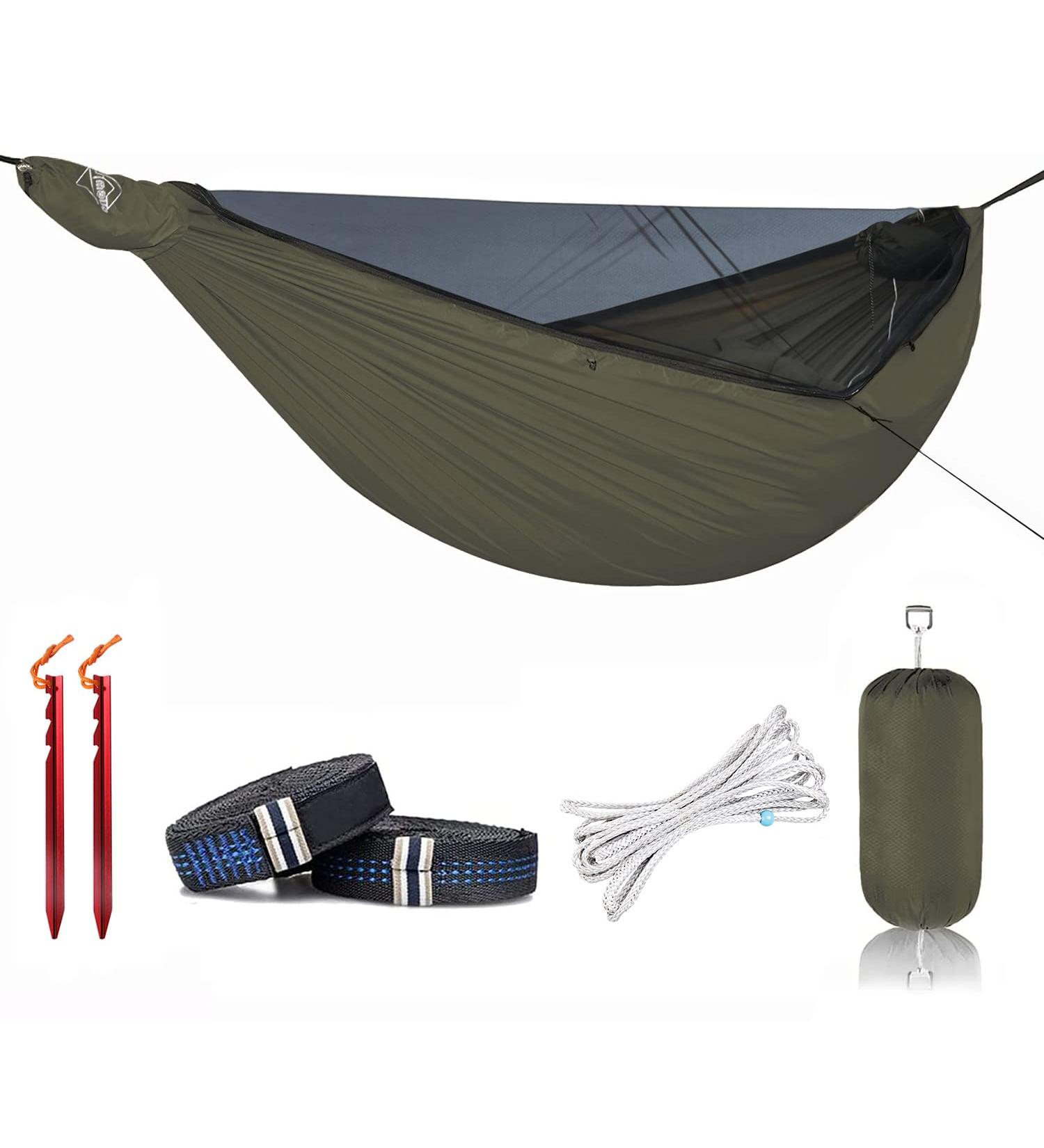 Onewind 11Ft Camping Hammock with Mosquito Net and Adjustable Ridgeline - Buy Online on SooperMarket.com