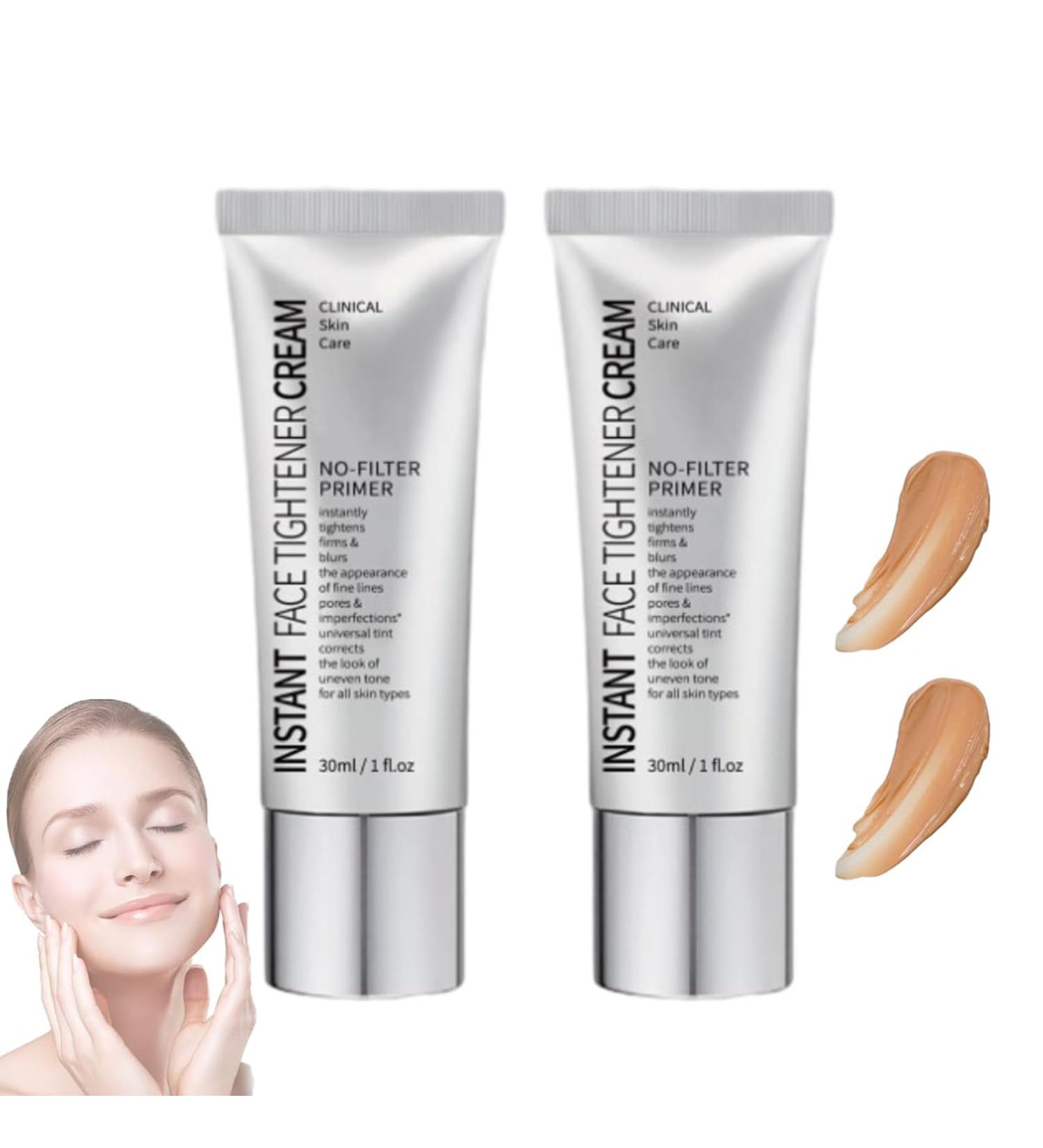 LXCJZY Face Tightener No-Filter Primer Instant Tightener No-Filter Primer Face Blurring Primer for Face Before Makeup Skin Tightener Primer Face Makeup Make yourself more beautiful (2pcs 30ml) 2pcs 50 g (Pack of 1) - Buy Online on SooperMarket.com