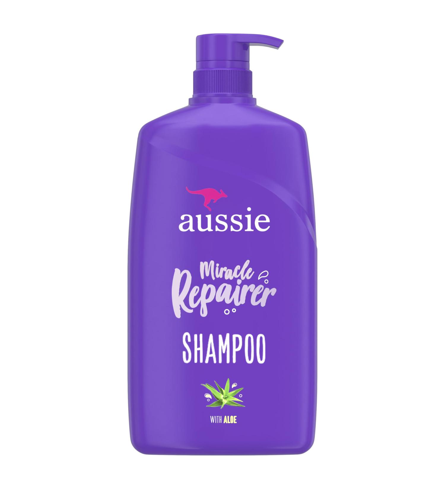 Aussie Miracle Repairer Shampoo with Aloe for All Hair Types 26.2 fl oz - Buy Online on SooperMarket.com