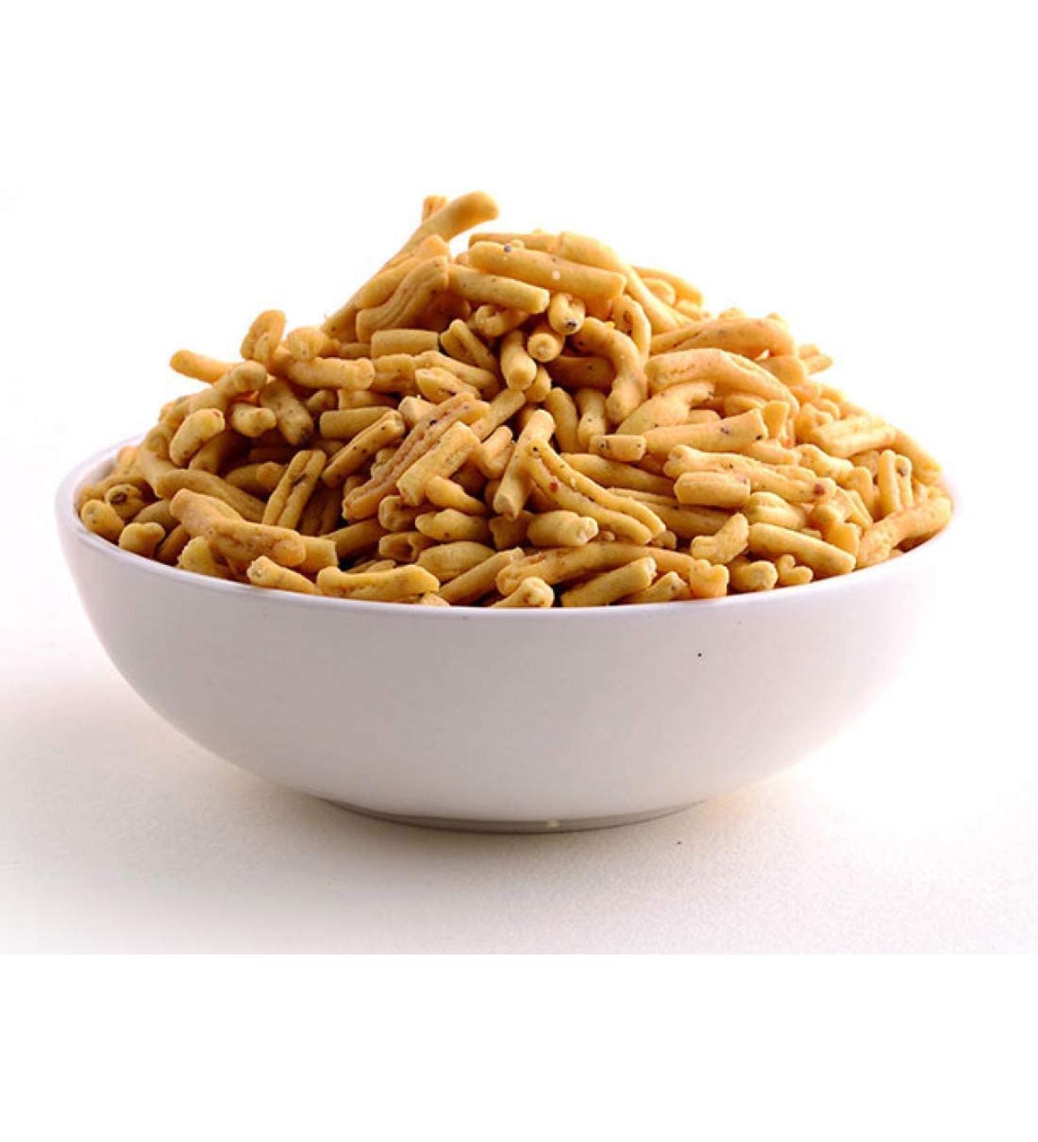 AOZA Dhawak Ratlami Namkeen Sev - 400 GMS. Namkeen Besan Bhujia Long Sev Snack  - Buy Online on SooperMarket.com