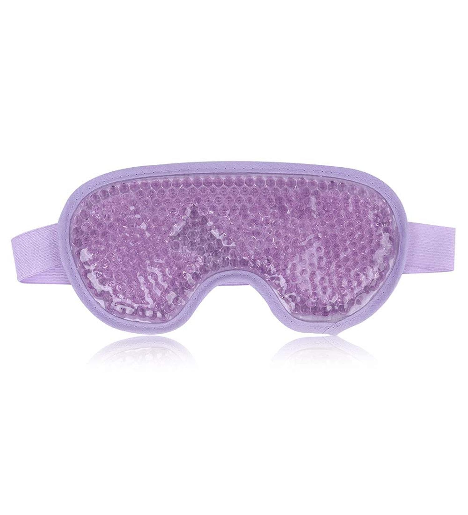 NEWGO Cooling Eye Mask - Reusable Hot/Cold Gel Therapy for Puffy Eyes, Migraine, Dark Circles, Dry Eyes, Sinus Pain - Purple - Buy Online on SooperMarket.com