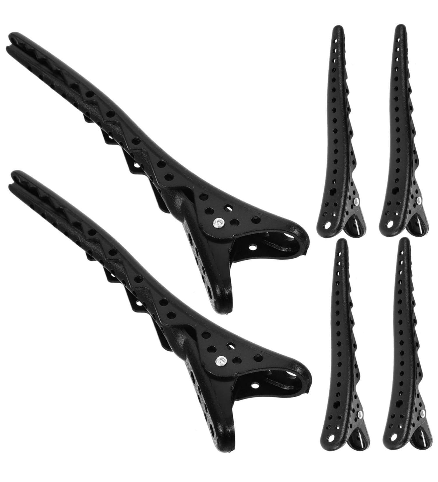 HAPINARY 6pcs Billed Hair Clips Non Slip Hair Clamp Hairdresser Clips Hair Barrettes Hair Pin Black Abs - Buy Online on SooperMarket.com