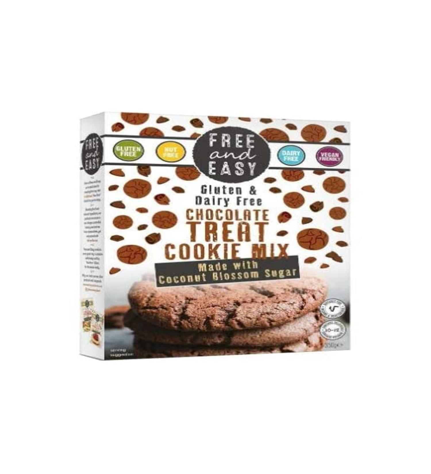 Free & Easy Coconut Blossom Sugar Choc Treat Cookie Mix - Buy Online on SooperMarket.com