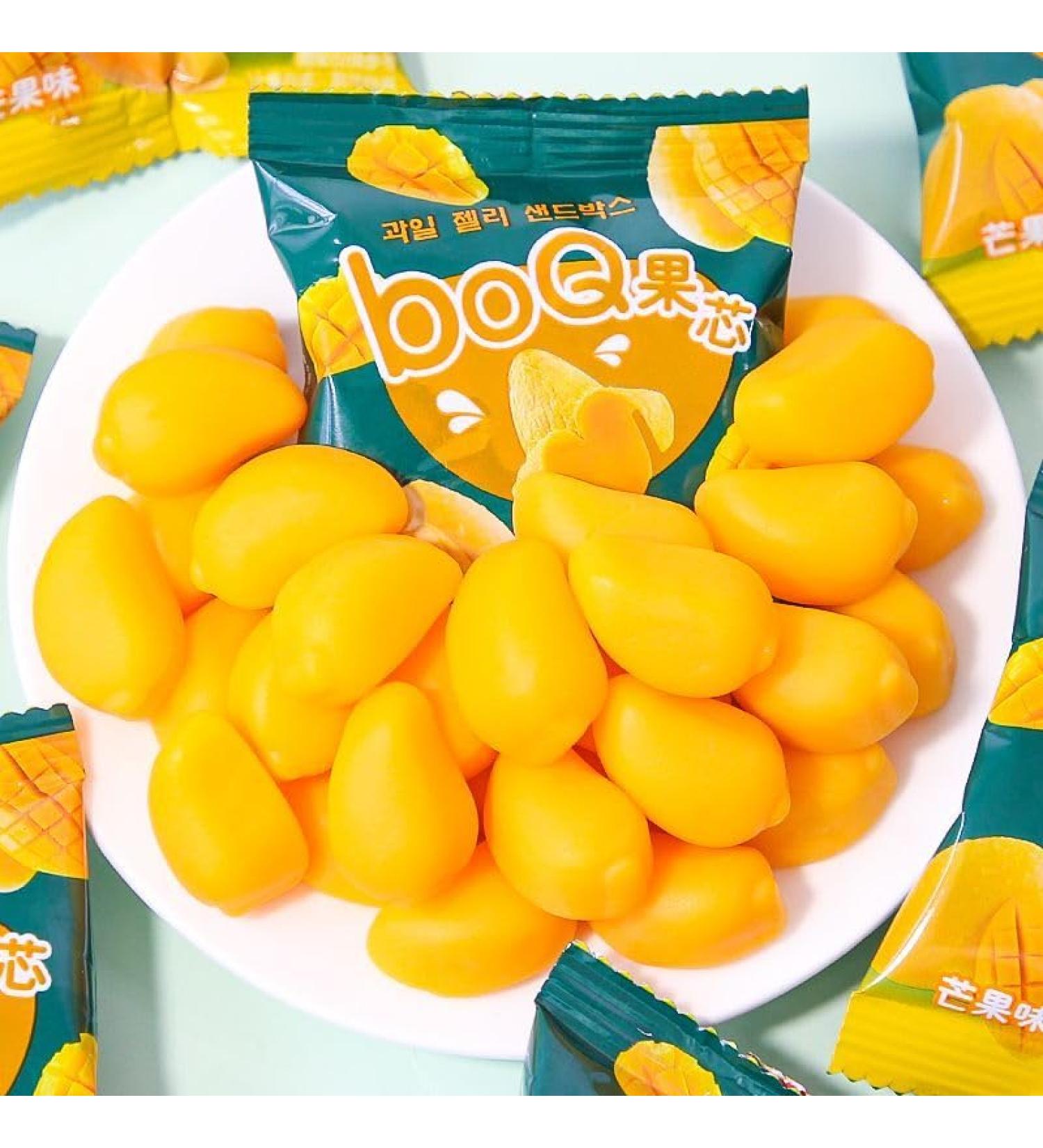 Peeled Mango Soft Candy Fruit Juice Fudge Gummies Sweet Snacks 50% Fruit Juice Content Wedding Candy Children's Candy Snack Gift Pack Pastries Cute Candy Chinese Convenient Food (1000g) - Buy Online on SooperMarket.com
