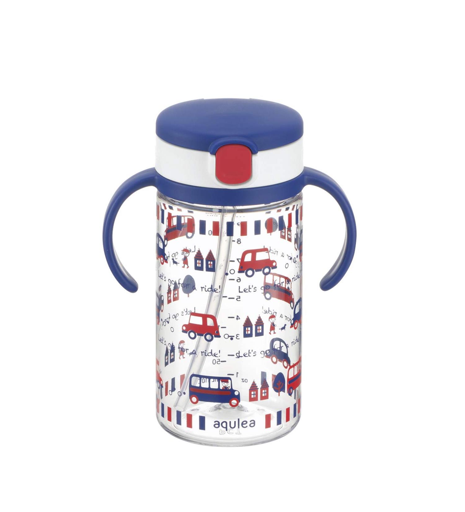 Richell Aqulea Outing Straw Mug 320ml Navy - Eco-Friendly and Portable Drinkware - Buy Online on SooperMarket.com
