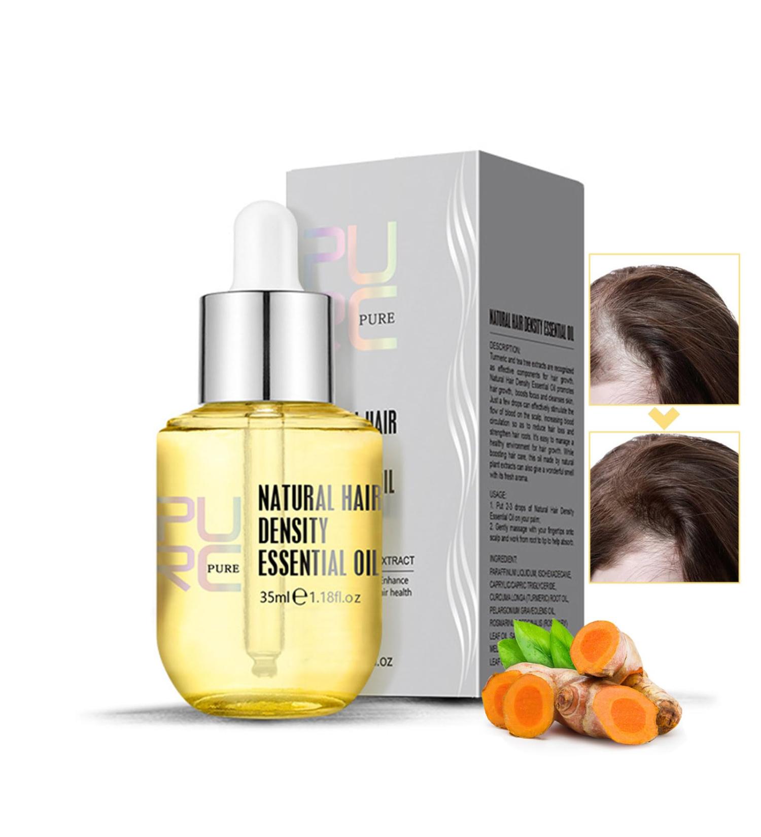 Natural Hair Density Essential Oil Hair Regrowth Essential Oil Natural Hair Growth Oil Hair Growth Serum Anti Hair Loss Serum for Thinning Hair 35ml - Buy Online on SooperMarket.com