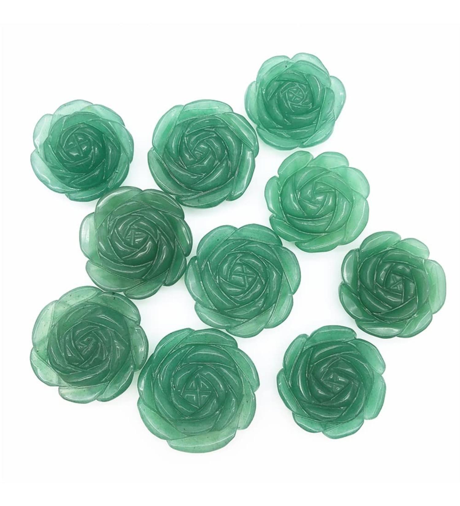 1 Pack Natural Urine Rose Flower Hand Carved Crystal Flower Stone Beautiful Crystal Home Goods - Buy Online on SooperMarket.com