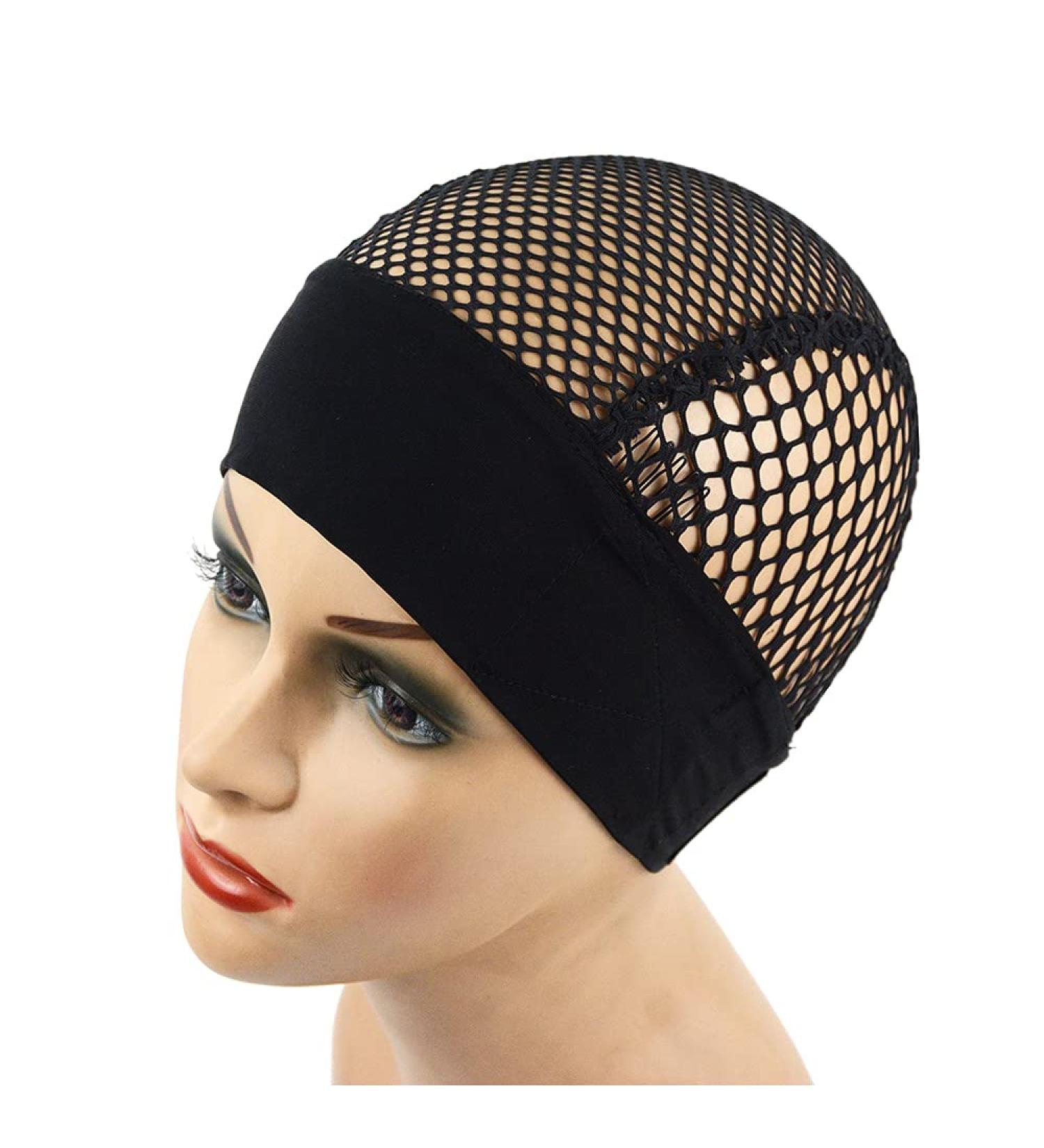 YANTAISIYU Black Crochet Wig Cap Headband with Adjustable Weaving Base - 1pc - Buy Online on SooperMarket.com