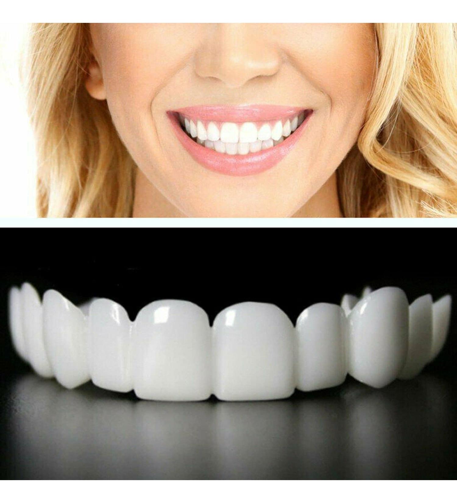 LAMILL 2PCS Fake Teeth - Instantly Cover Imperfect Teeth - Restores and Enhances Smile - One Size Fits All - Buy Online on SooperMarket.com