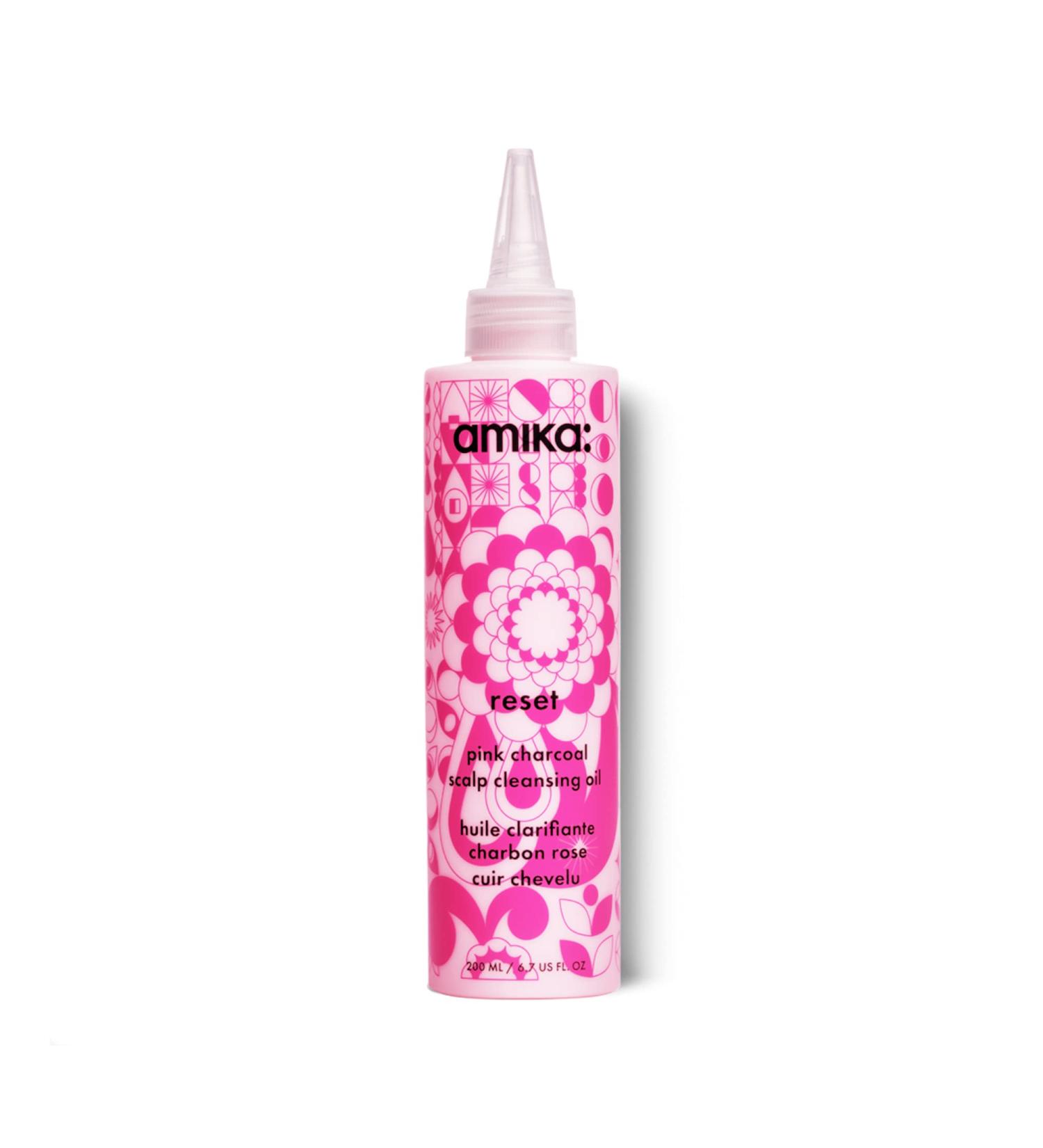 Amika Reset Pink Charcoal Scalp Cleansing Oil 6.7 oz - Unisex | Pack of 1 - Buy Online on SooperMarket.com