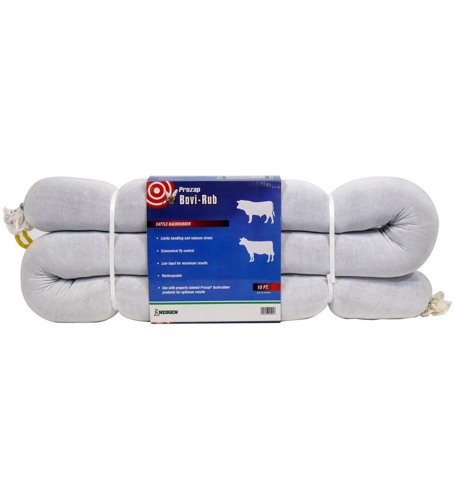 Prozap Bovi-Rub 10' White Backrubber - Effective Cattle Fly Control - Buy Online on SooperMarket.com