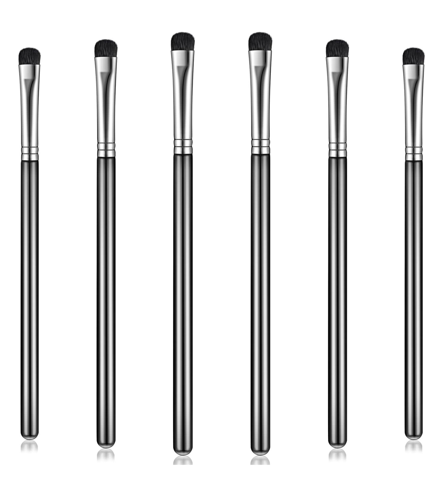 6pc Eyeshadow Brush Set for Precision Eye Makeup - Small Shader, Smudge, Blending and Crease Brushes - Buy Online on SooperMarket.com