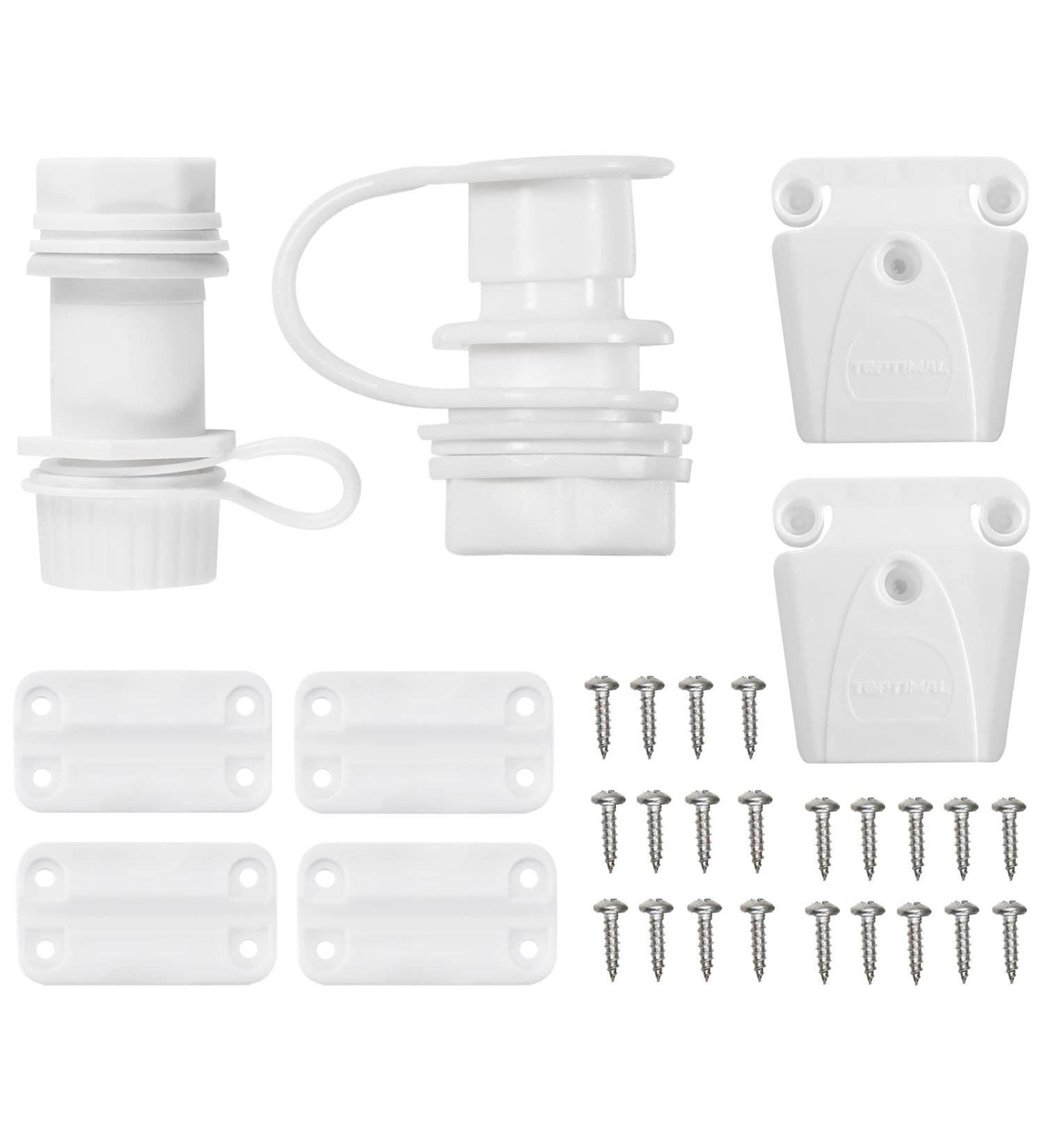 Cooler Replacement Parts Kit - Hinges, Drain Plug, Latches & Screws Combo - Buy Online on SooperMarket.com