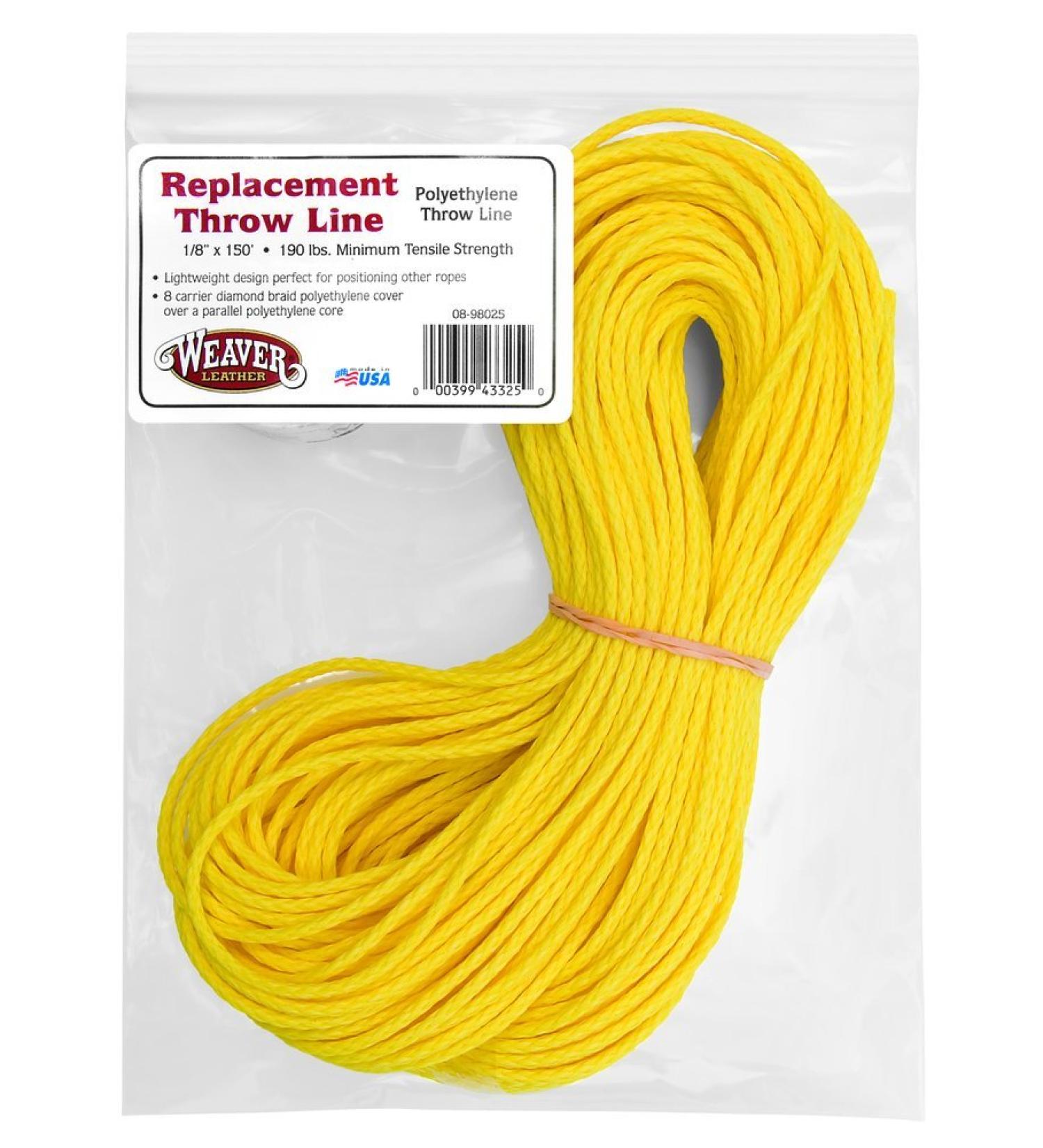 Weaver Leather Arborist Replacement Polyethylene Throw Line , Yellow