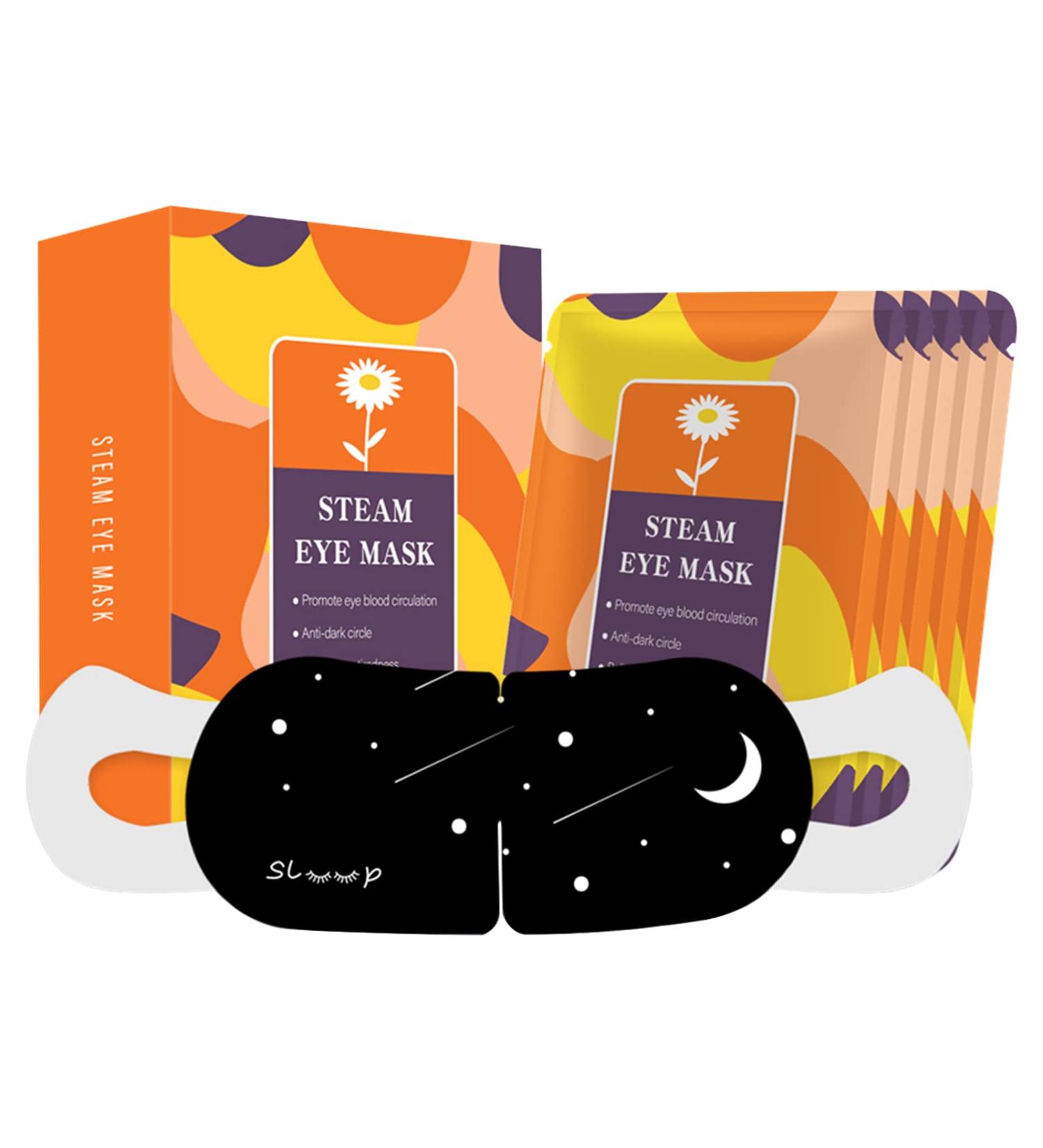 5 Packs Steam Eye Mask Warming Eye Mask Self Heating Eye Mask Sleep Mask Heated Eye Mask for Dry Eyes Fatigue Disposable Moist Hot Compress Eye Patch Great Gifts for Men Women (Chamomile) - Buy Online on SooperMarket.com