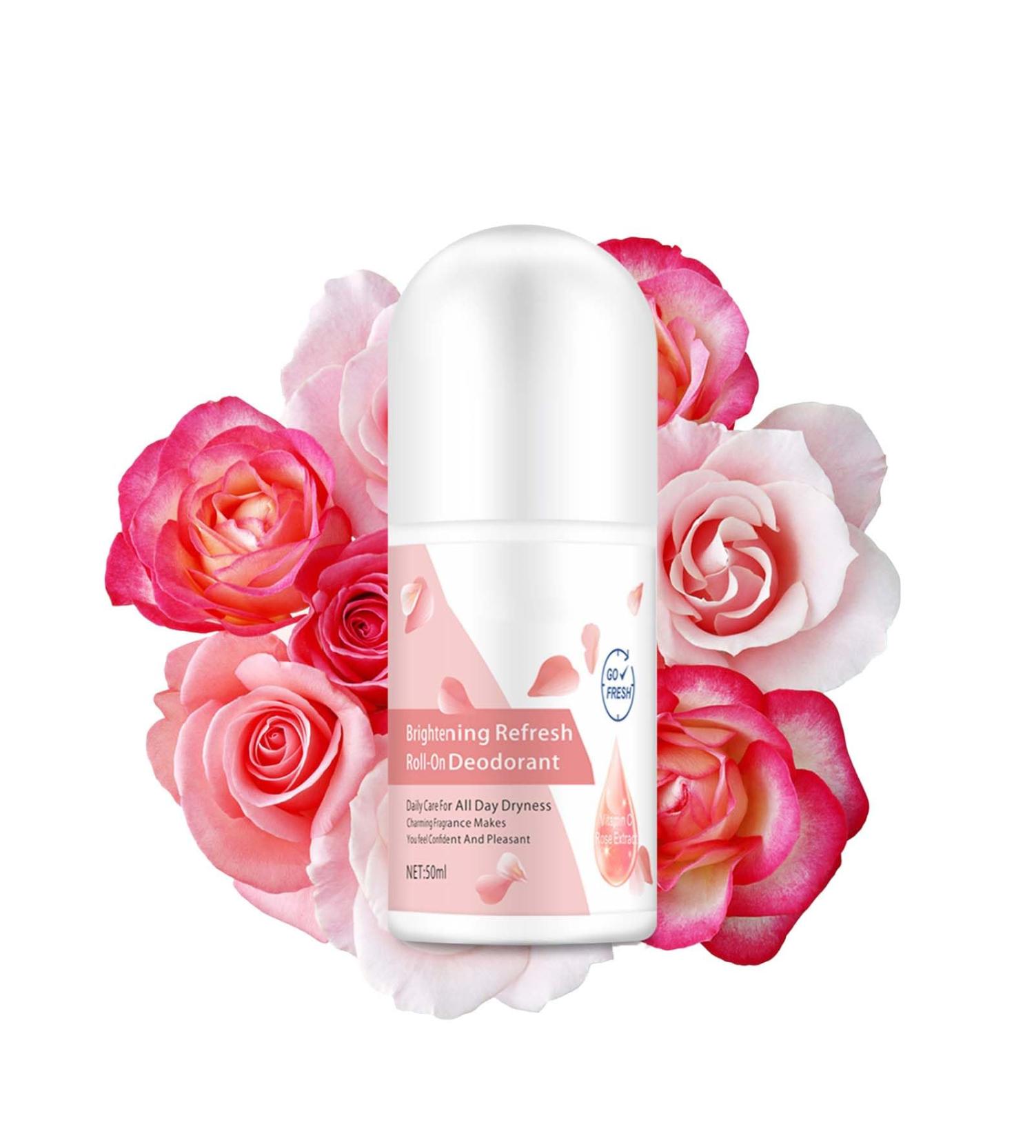 Natural Deodorant Roll On Rose & Vitamin C Ladies Deodorant Roll-On Effective Protection Soothing Refreshing Skin Barrier Repair Antiperspirant Women Anti Sweating Dew Deodorant Suitable For Women - Buy Online on SooperMarket.com