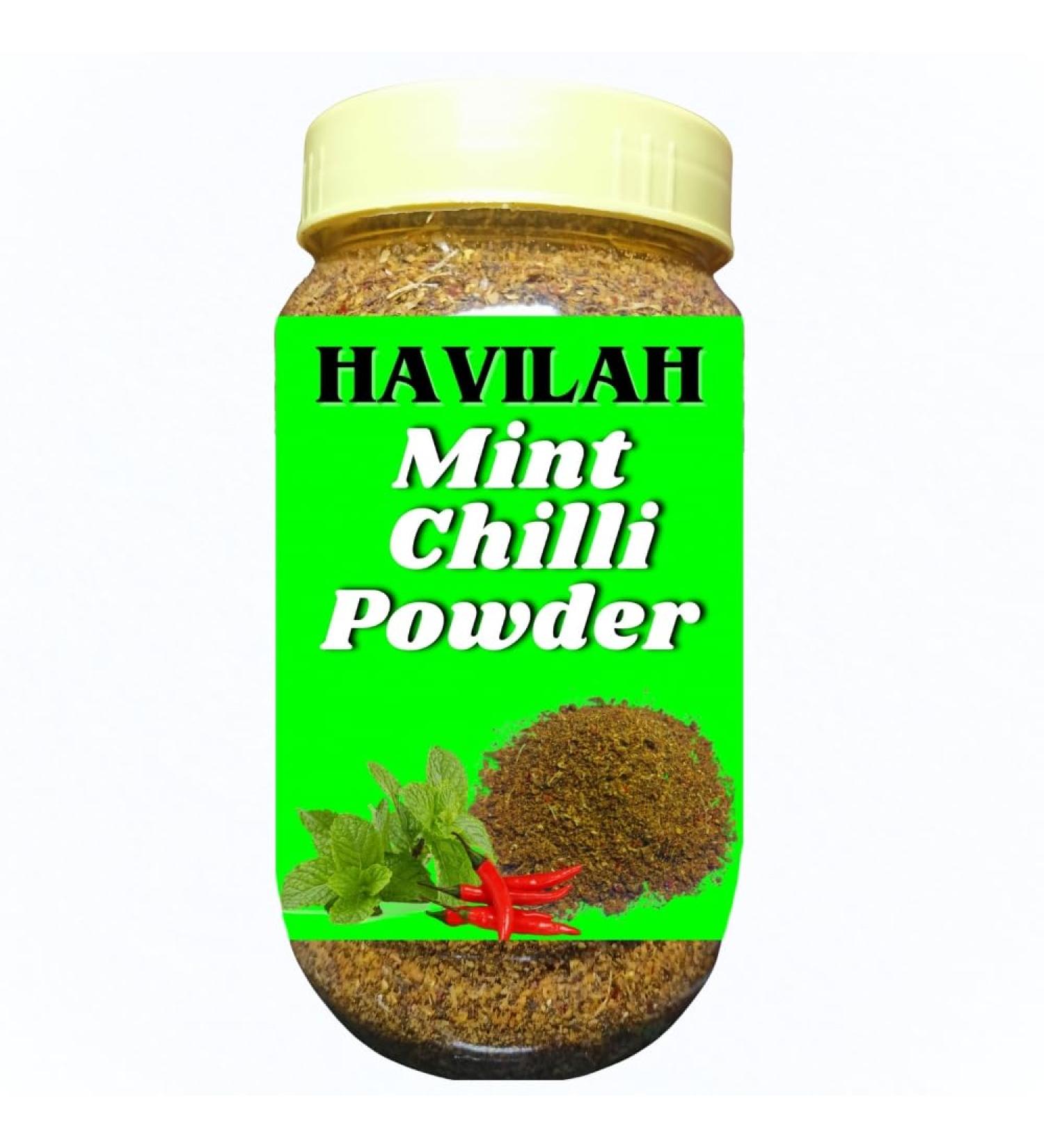 Havilah Mint Chilli powder 250 g Mint Idli karam podi Pudhina chilli Podi Fibre Rich pudhina Karam Podi Mint Spice Powder - Buy Online on SooperMarket.com