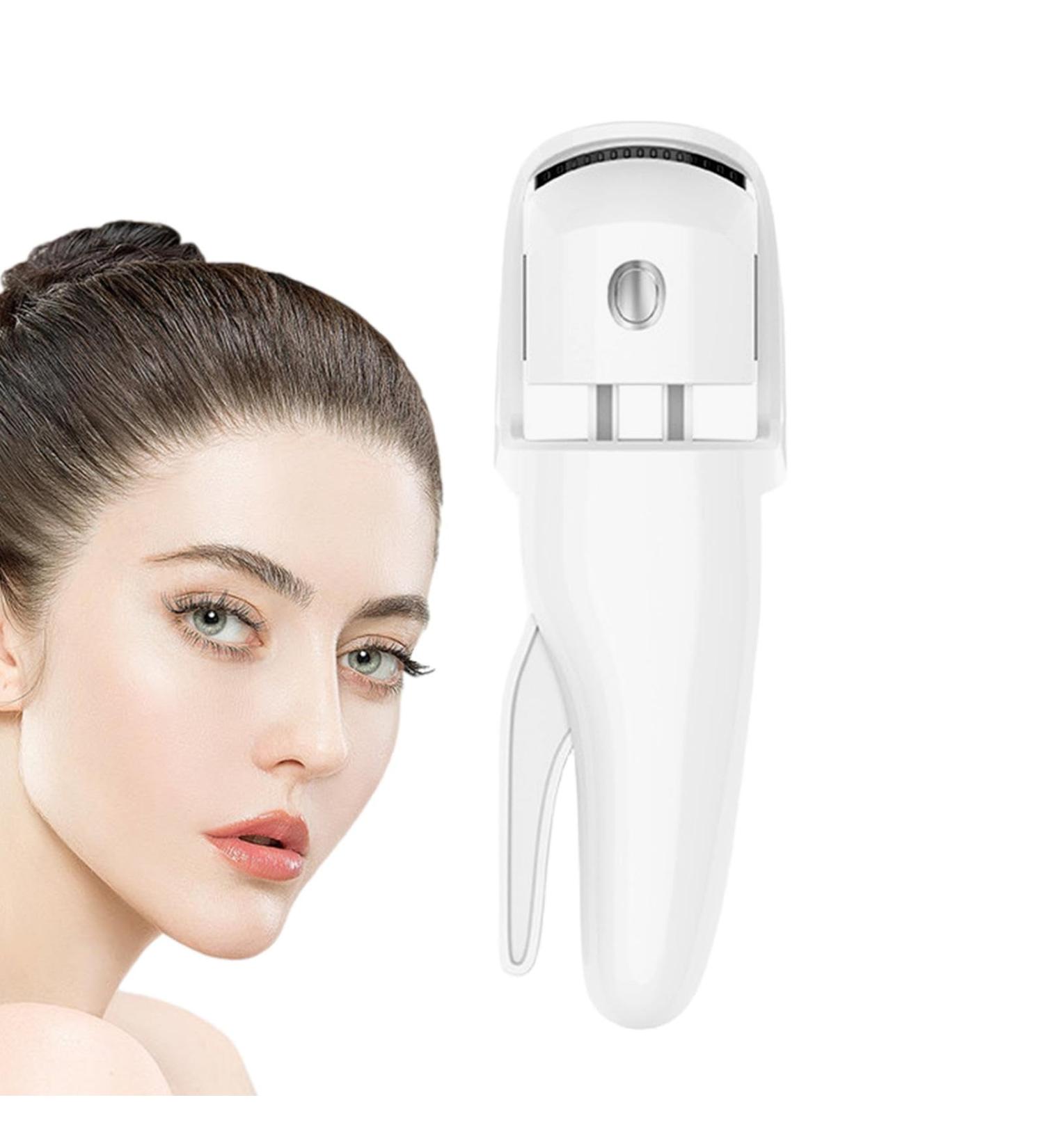 Veeteah Eye Lash Curler Heat - 230mah Battery Intelligent Heating Eyelash Curler Rechargeable Ergonomic Eyelashes Curler Eye Lash Makeup for Naturally Curling and Ironing Eyelash White - Buy Online on SooperMarket.com