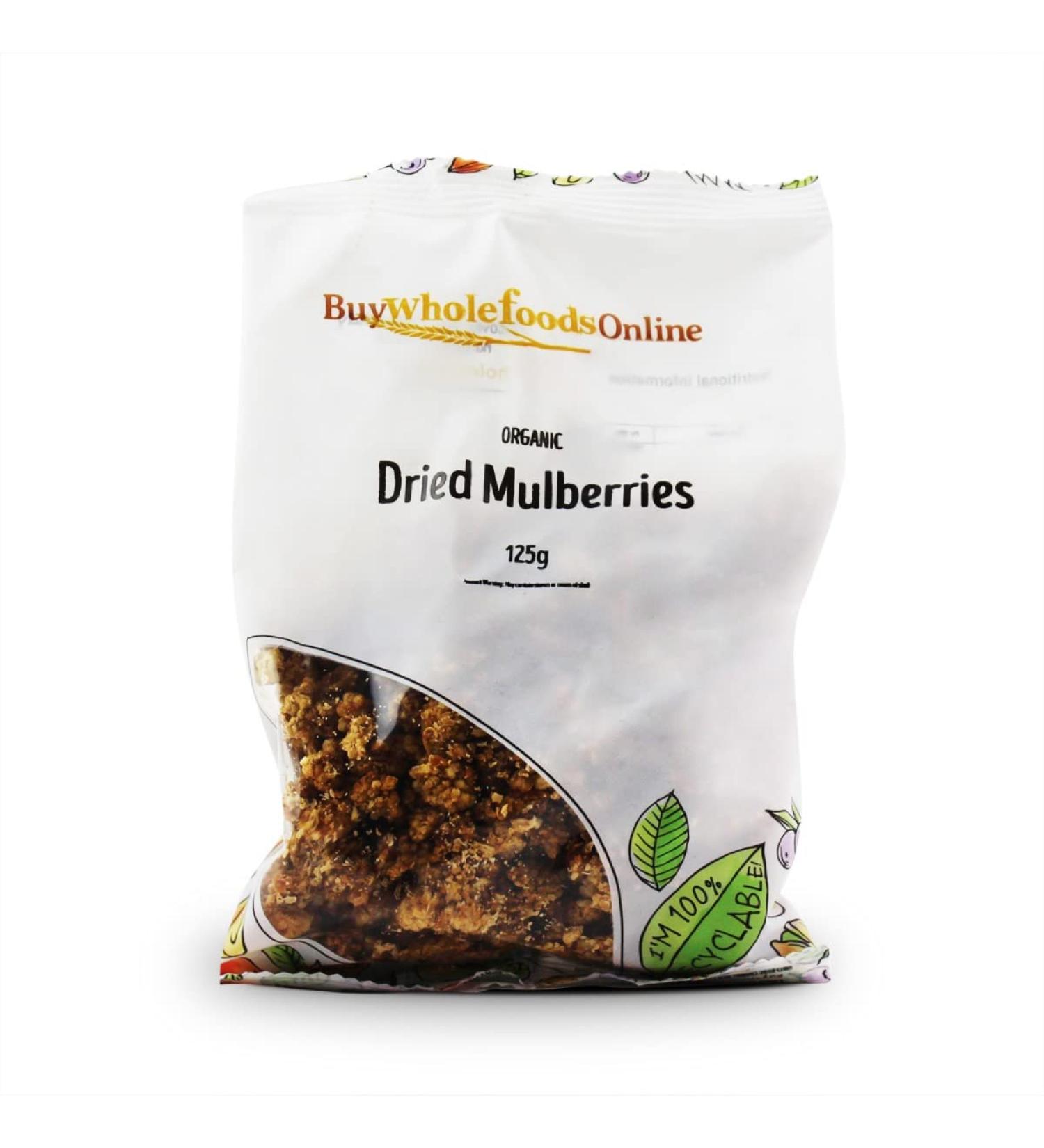 Organic Dried Mulberries 125g (BWFO) Small
