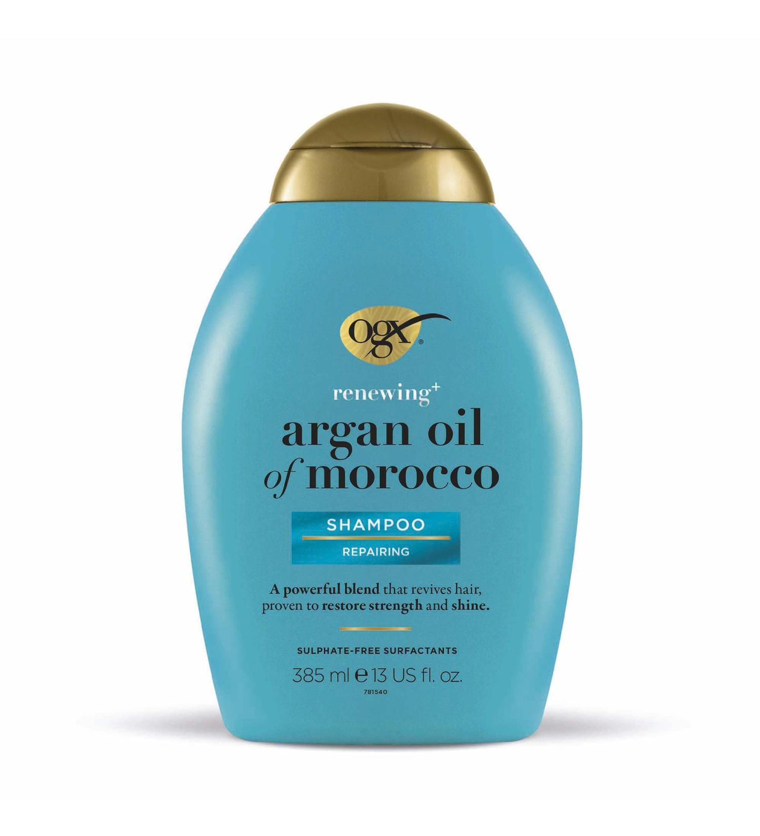 OGX Argan Oil of Morocco Sulfate Free Shampoo 385ml - Hydrating Formula for Dry Hair - Buy Online on SooperMarket.com