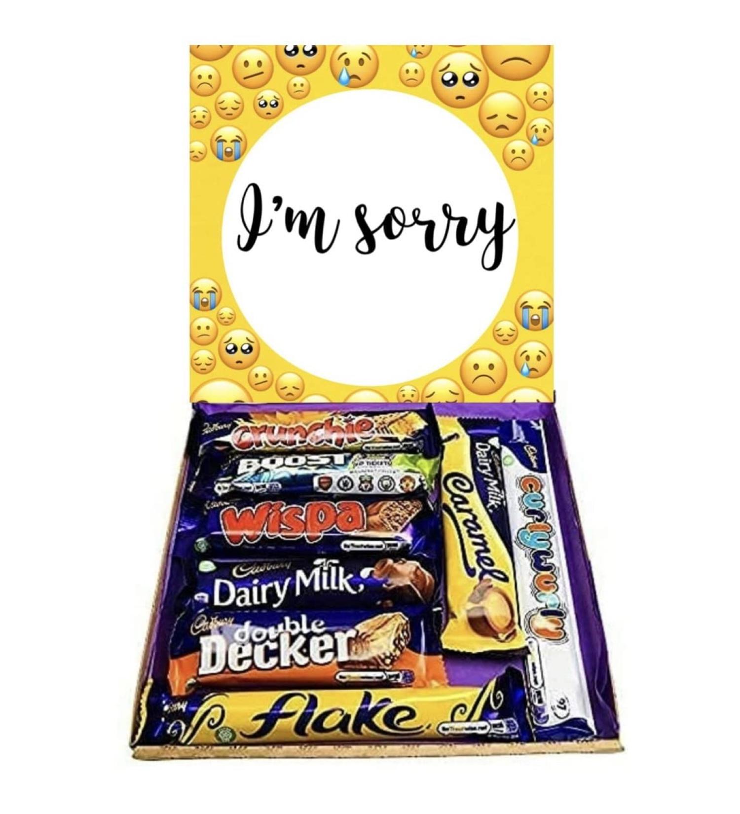 Cadbury's I'm Sorry Apology Chocolate Sweets Gift Box Hamper Pick N Mix Present - Buy Online on SooperMarket.com