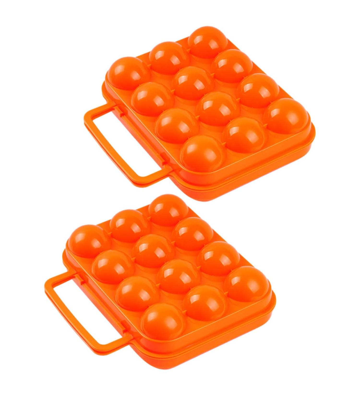 OSALADI 2pcs Boxes Outdoor Egg Carton Food Containers Egg Container Egg Dispenser Cases Eggshell Folding - Buy Online on SooperMarket.com