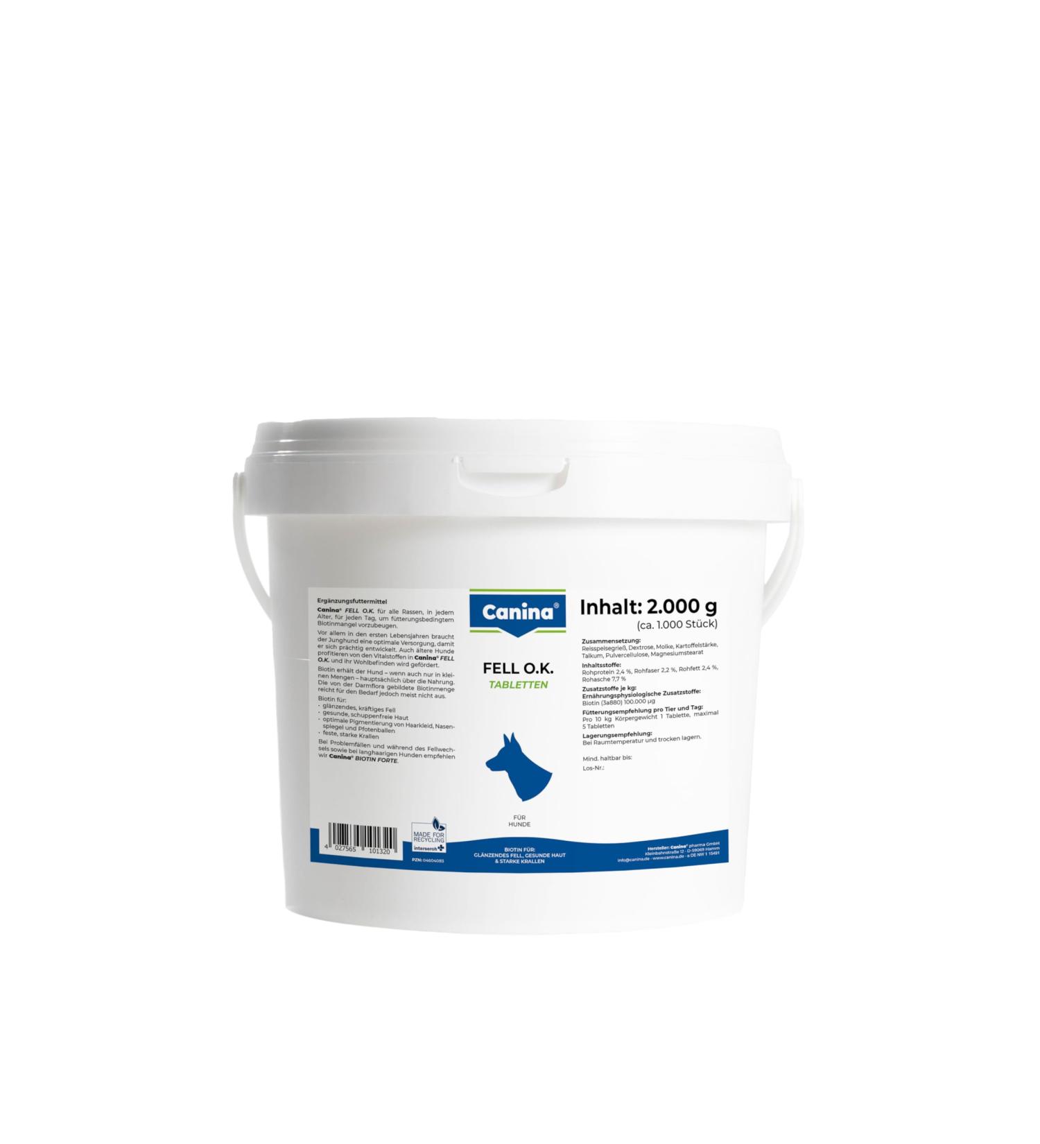 Canina Fell O.K.Tablets 2 kg beige