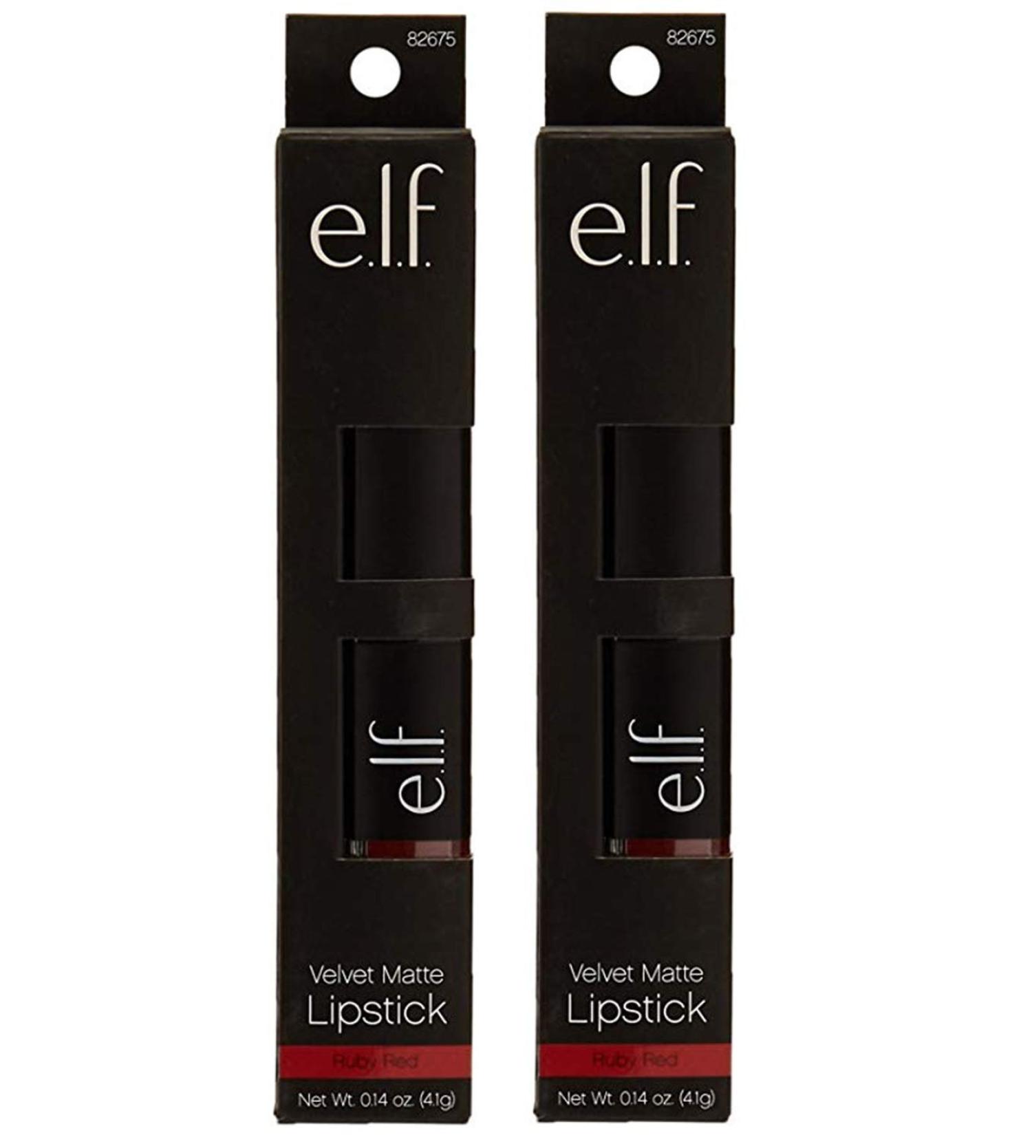 Buy E.L.F. Velvet Matte Lipstick in Ruby Red - 0.14 oz | Long-lasting Color - Buy Online on SooperMarket.com