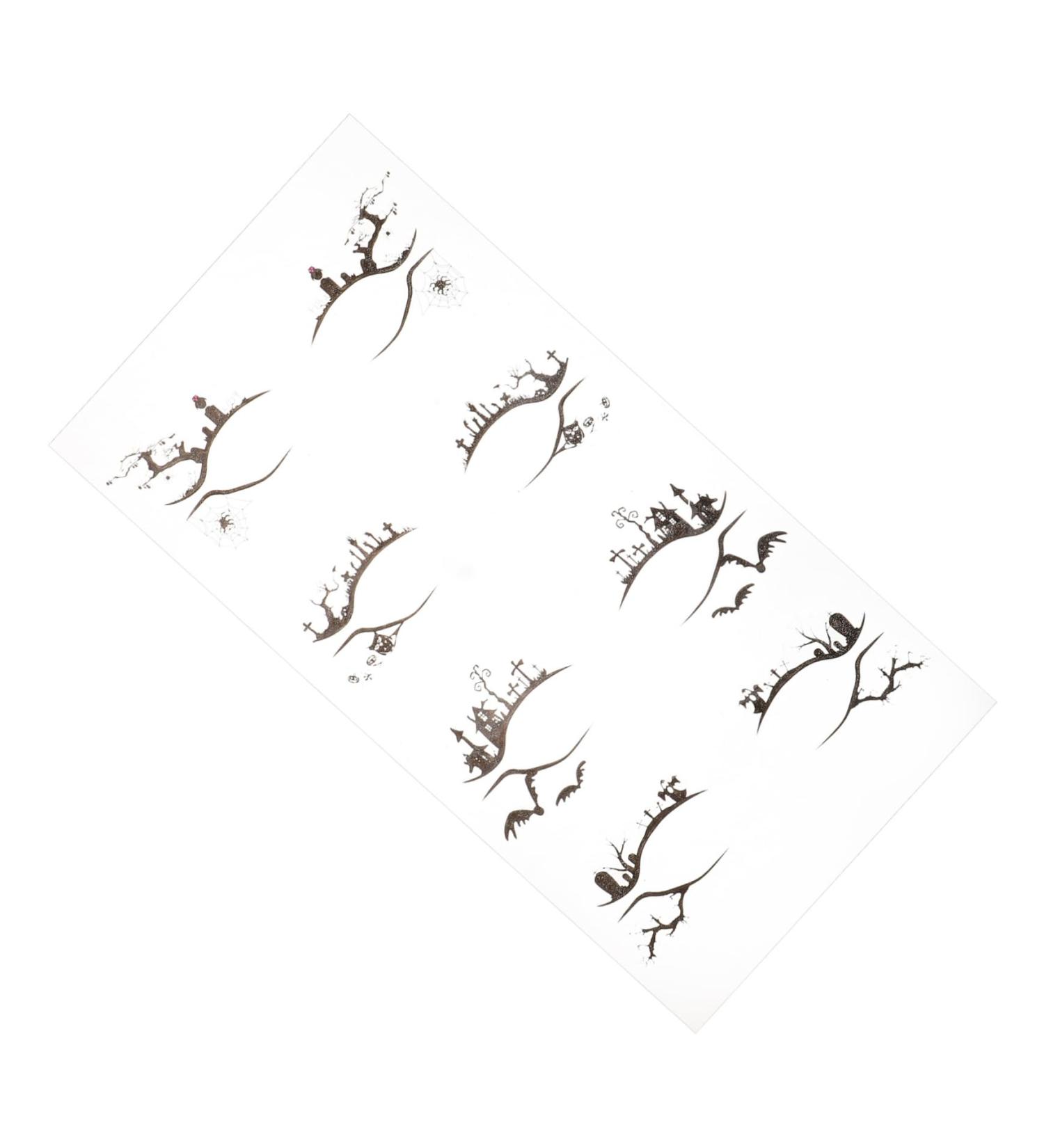 Healeved 4 Pairs Halloween Temporary Eyeliner Stickers Stickers Eyeshadow Temporary Eyeliner Decals - Buy Online on SooperMarket.com