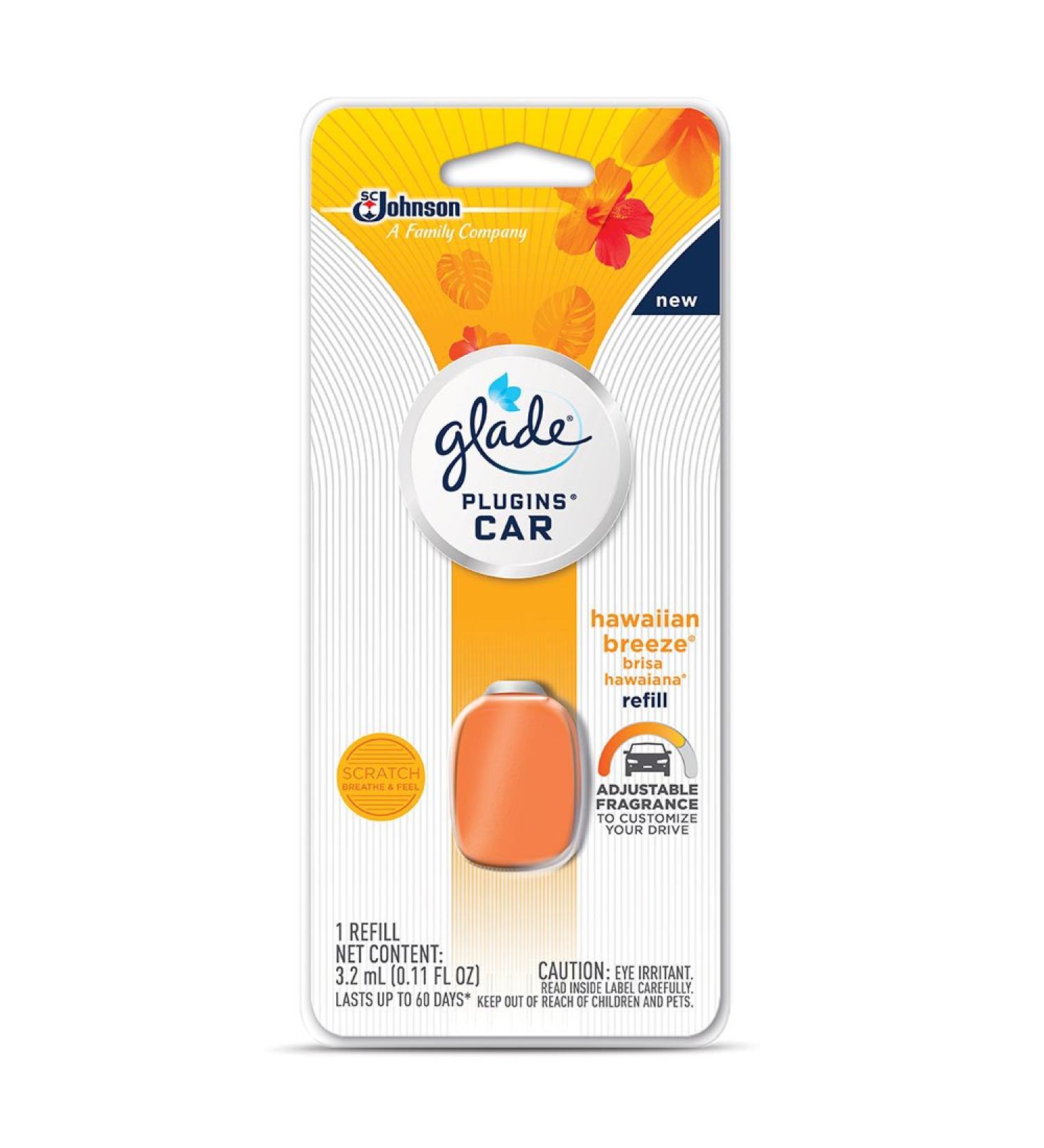Glade PlugIns Car Air Freshener Refill Hawaiian Breeze 0.11 fl oz - Buy Online on SooperMarket.com