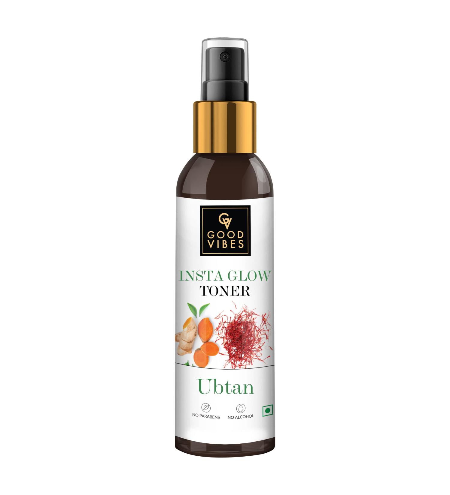 Good Vibes Ubtan Toner | Refreshing & Hydrating Face Toner for All Skin Types | 120ml Detoxifying Skincare - Buy Online on SooperMarket.com