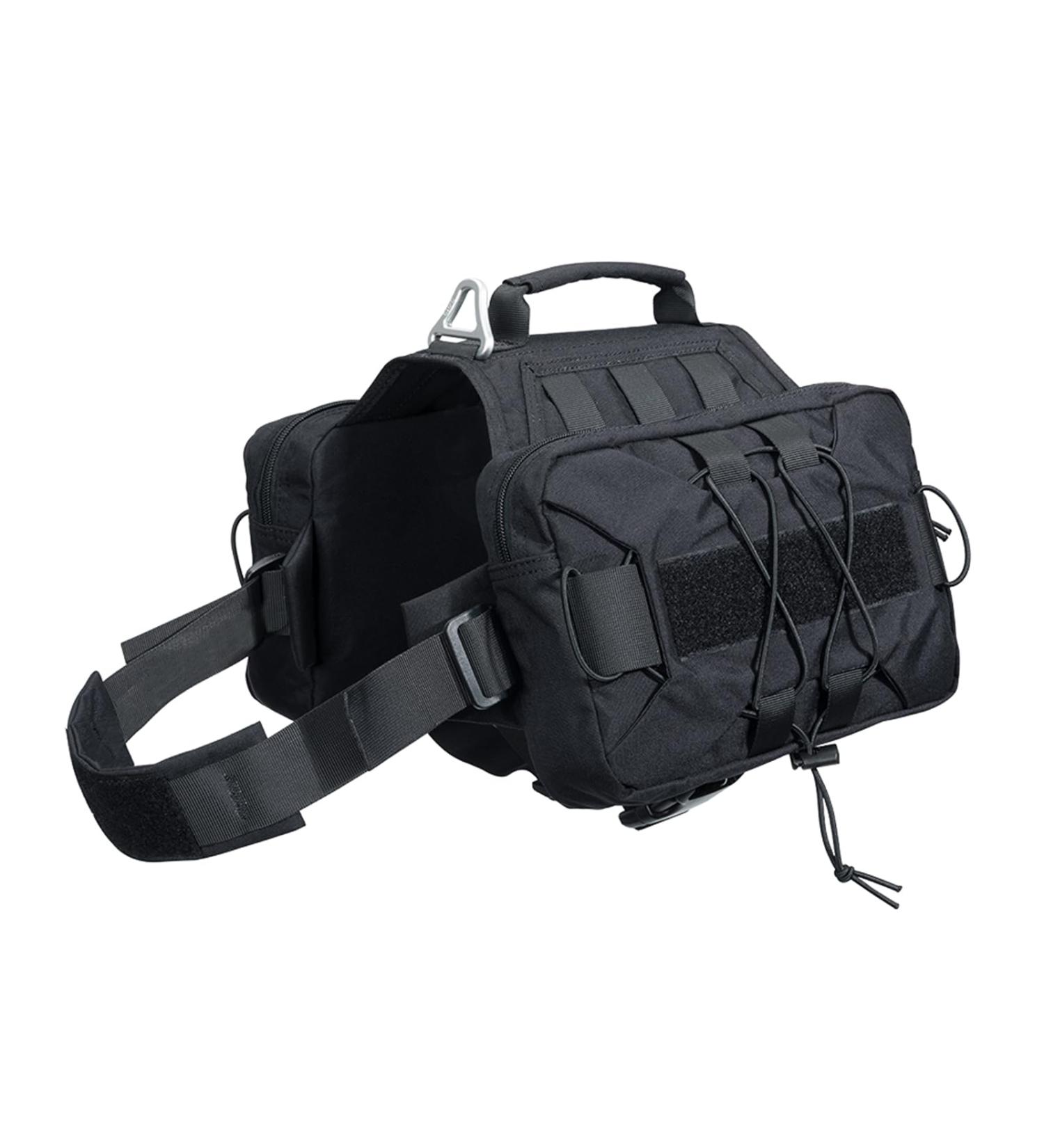 Premium Hunt Dog Backpack - Adjustable Saddlebag with Dog Dish & Storage for Medium & Large Dogs | Elite Spanker Service - Buy Online on SooperMarket.com