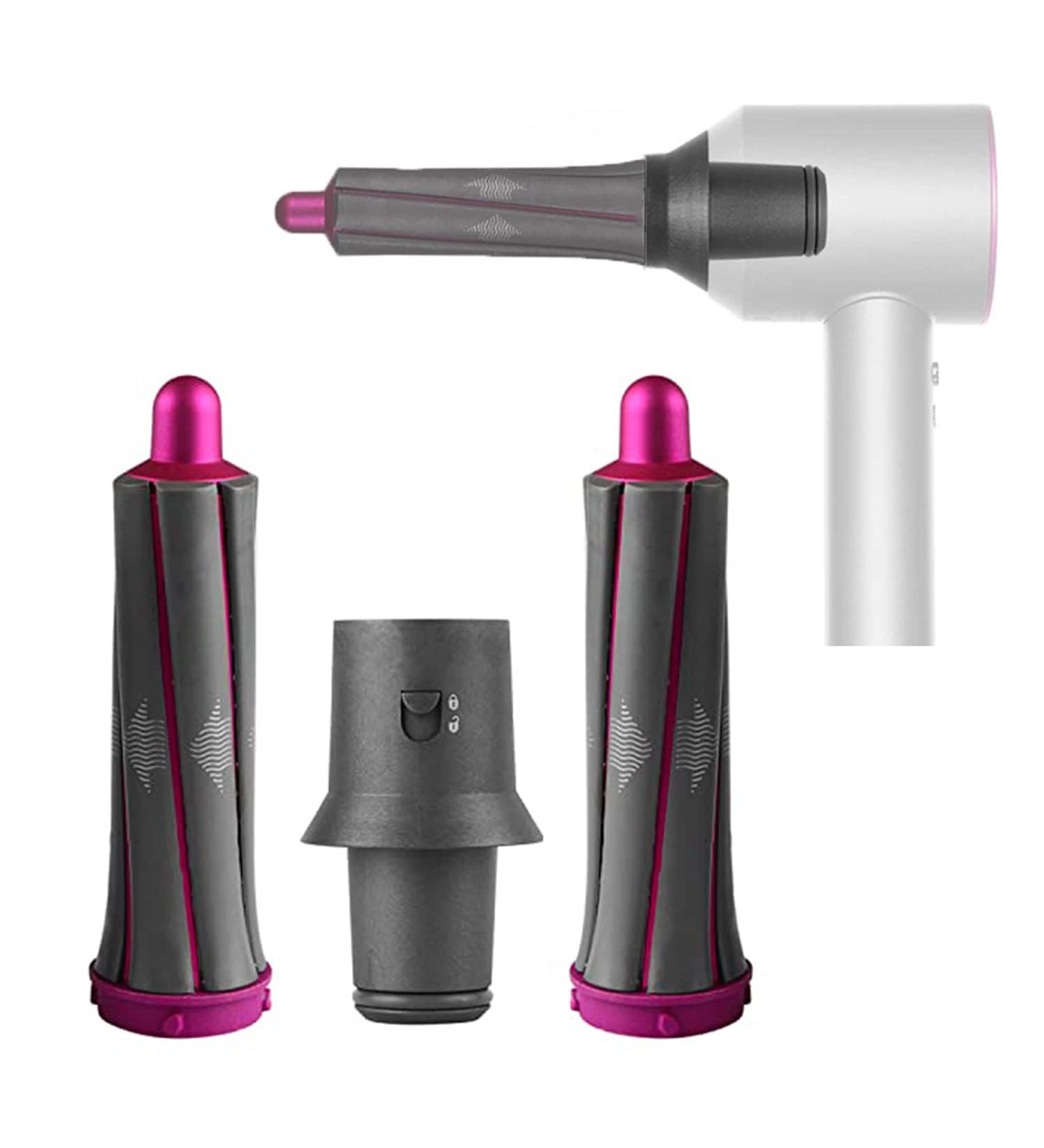 1 Pair 1.2in Short Curling Barrels with Adapter For Dyson Supersonic Hair Dryer Curling Attachment Left & Right Volume and Shape Curling Hair Tool for Medium-length Short Hair - Buy Online on SooperMarket.com