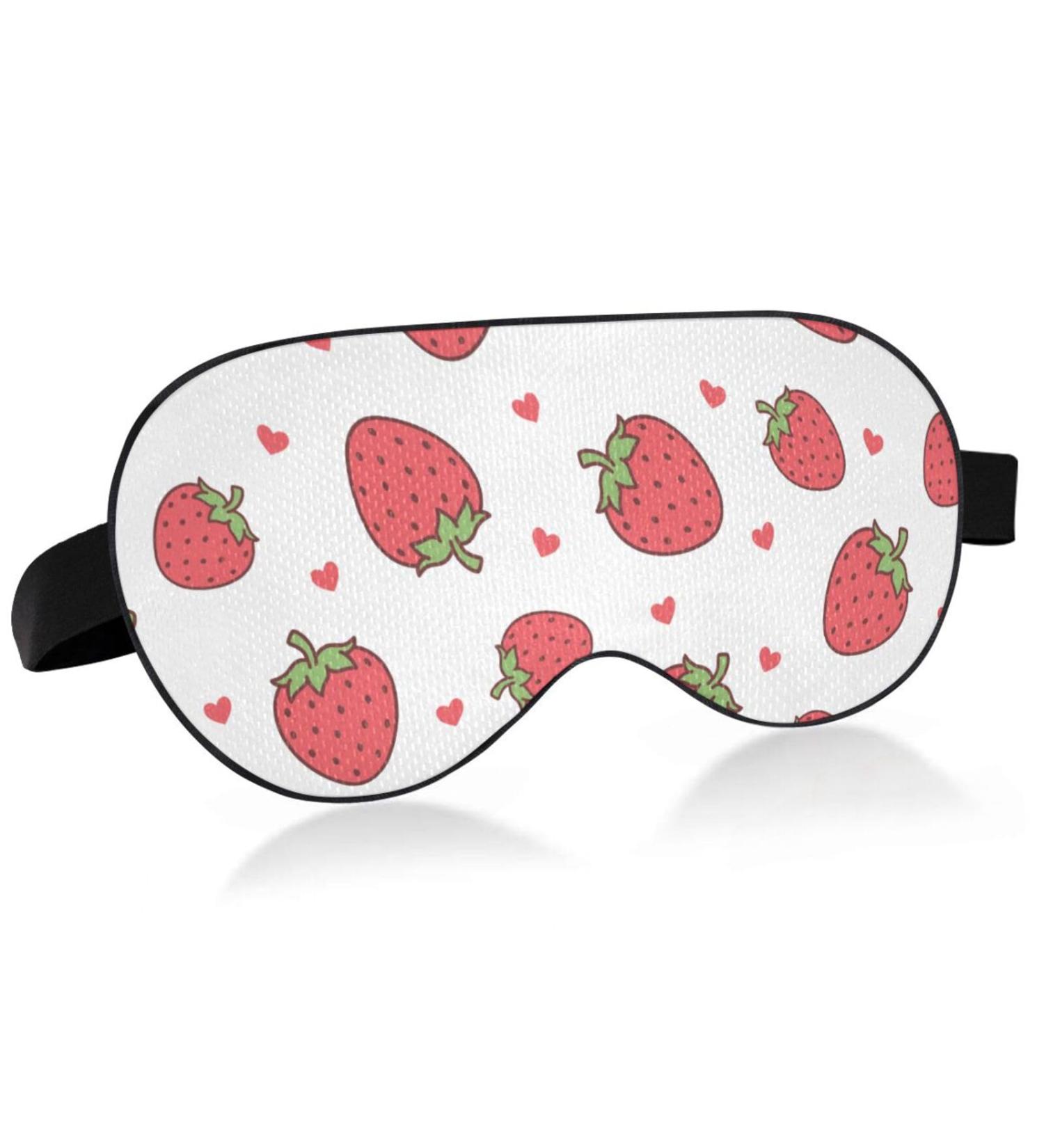 Haskirky Light Blocking Eye Mask for Adults - Adjustable & Breathable for Travel, Yoga, and Deep Sleep - Red - Buy Online on SooperMarket.com