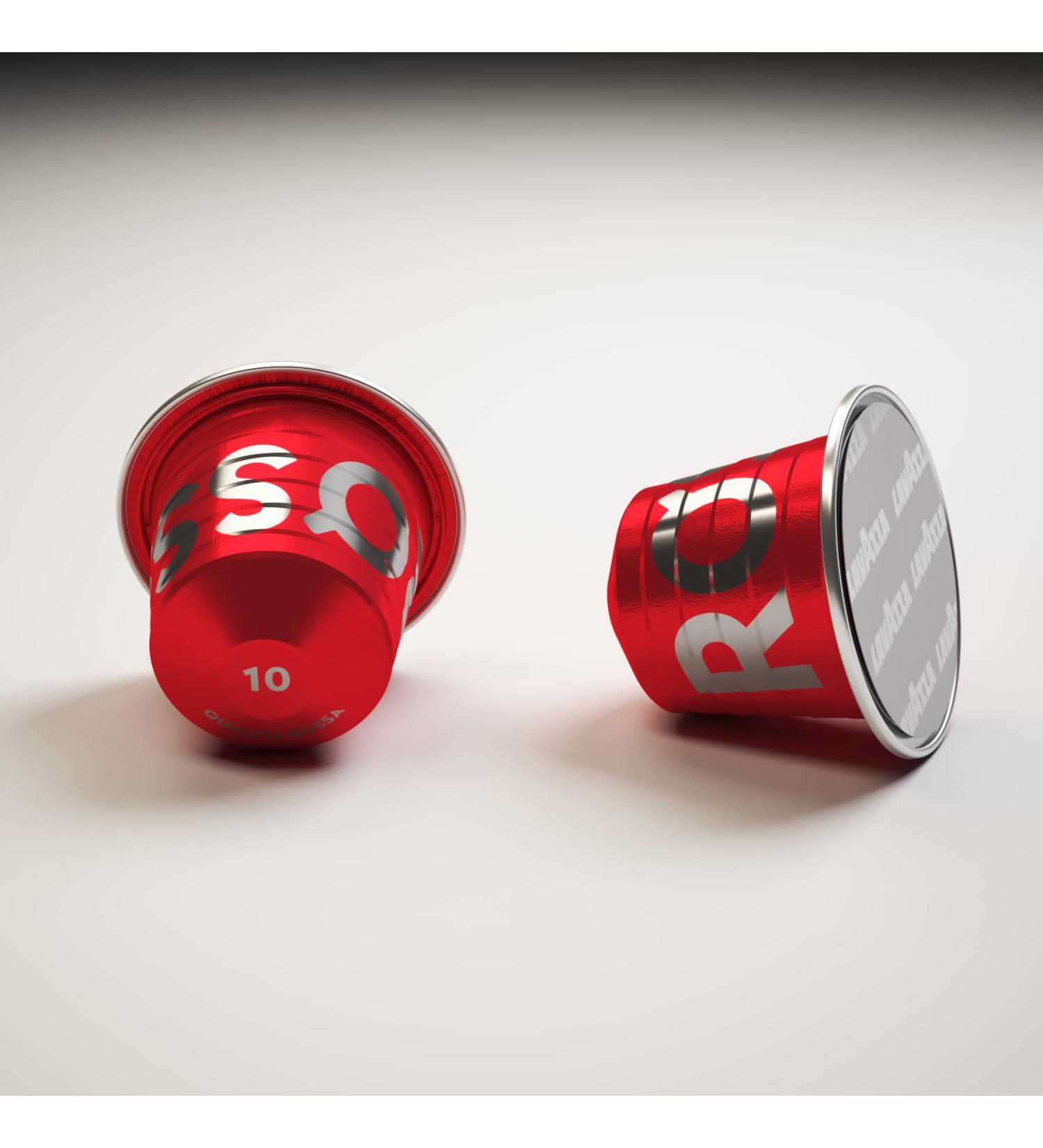 Nespresso Compatible Lavazza Qualita Rossa 10 Aluminium Coffee Capsules (4) - Buy Online on SooperMarket.com