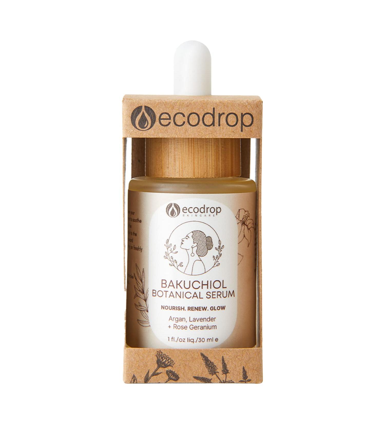 Ecodrop Anti Ageing Bakuchiol Serum - 30ml | Natural Retinol Alternative & Vegan Botanical Skincare for Face | Nourishes & Rejuvenates Skin to Improve Fine Lines Wrinkles & Texture for Smooth Skin - Buy Online on SooperMarket.com