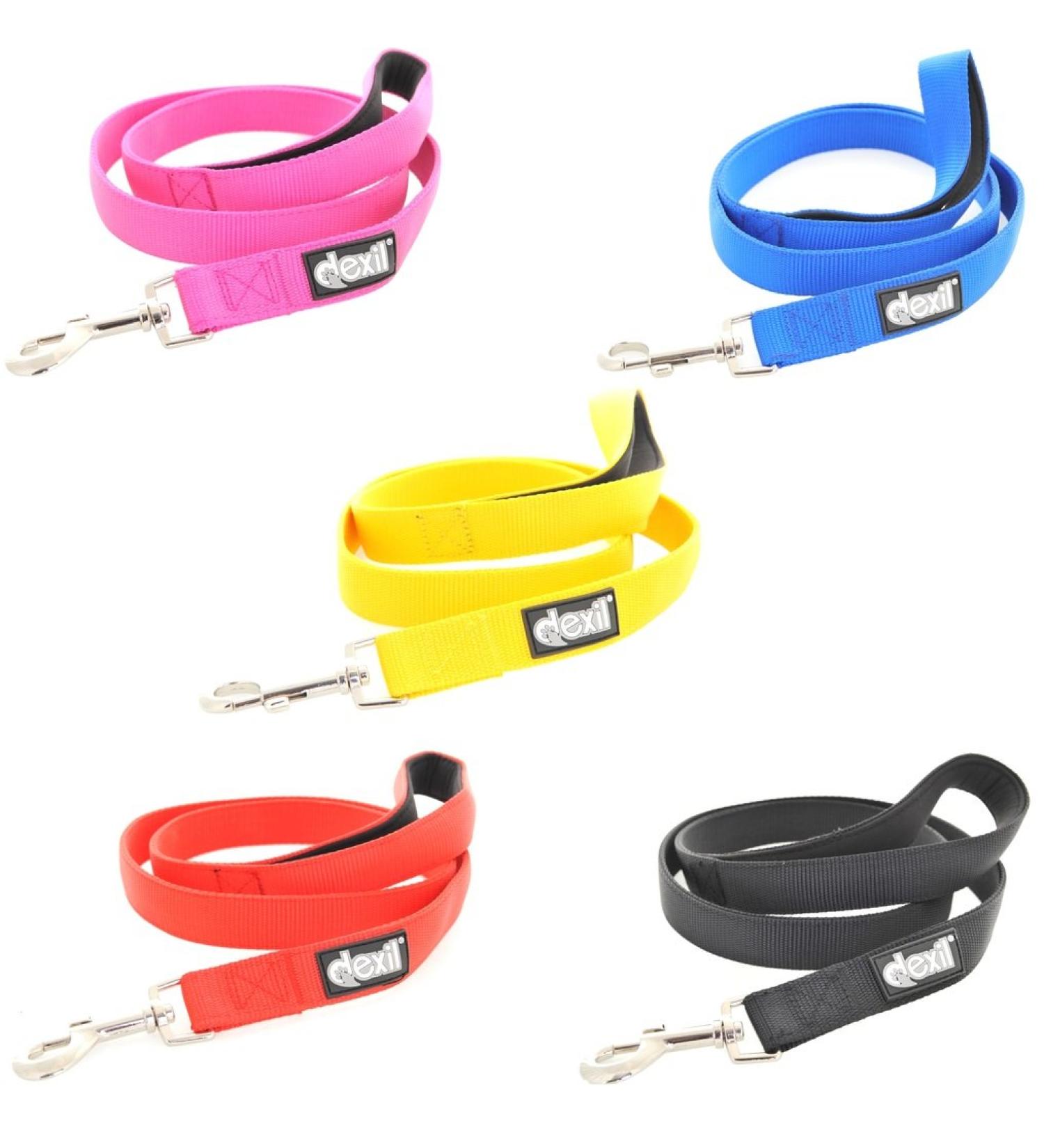 Dexil Elite Range Luxury Padded Handle Strong 1.2m 4ft Pet Dog Lead Leash (Flash Red 120cm/4ft x 25mm) 120cm/4ft x 25mm Flash Red - Buy Online on SooperMarket.com