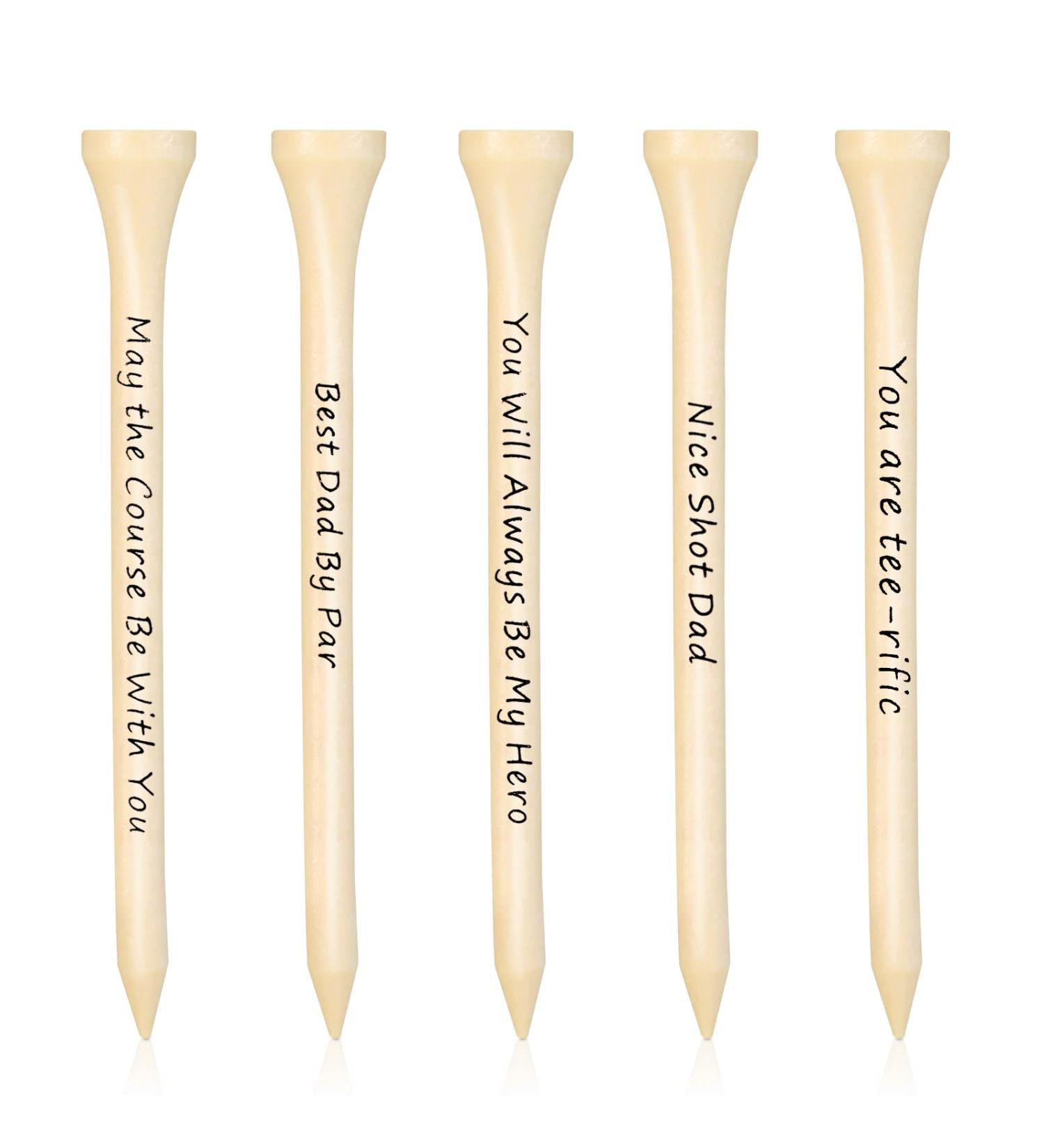 60 PCS Funny Christmas Dad Golf Tees - Wooden Tees with Warm Sayings for Golfing Gifts - Buy Online on SooperMarket.com