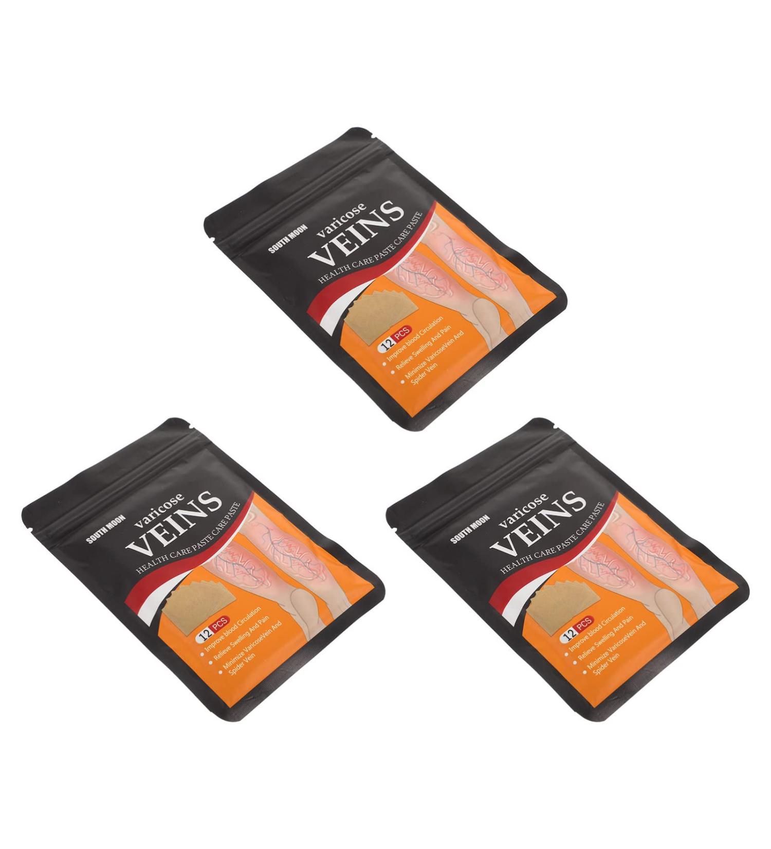 Healvian Varicose Veins Patch 36 Sheets - Leg Veins Treatment Plaster for Spider Veins Removal | Promotes Blood Circulation & Metabolism - Buy Online on SooperMarket.com
